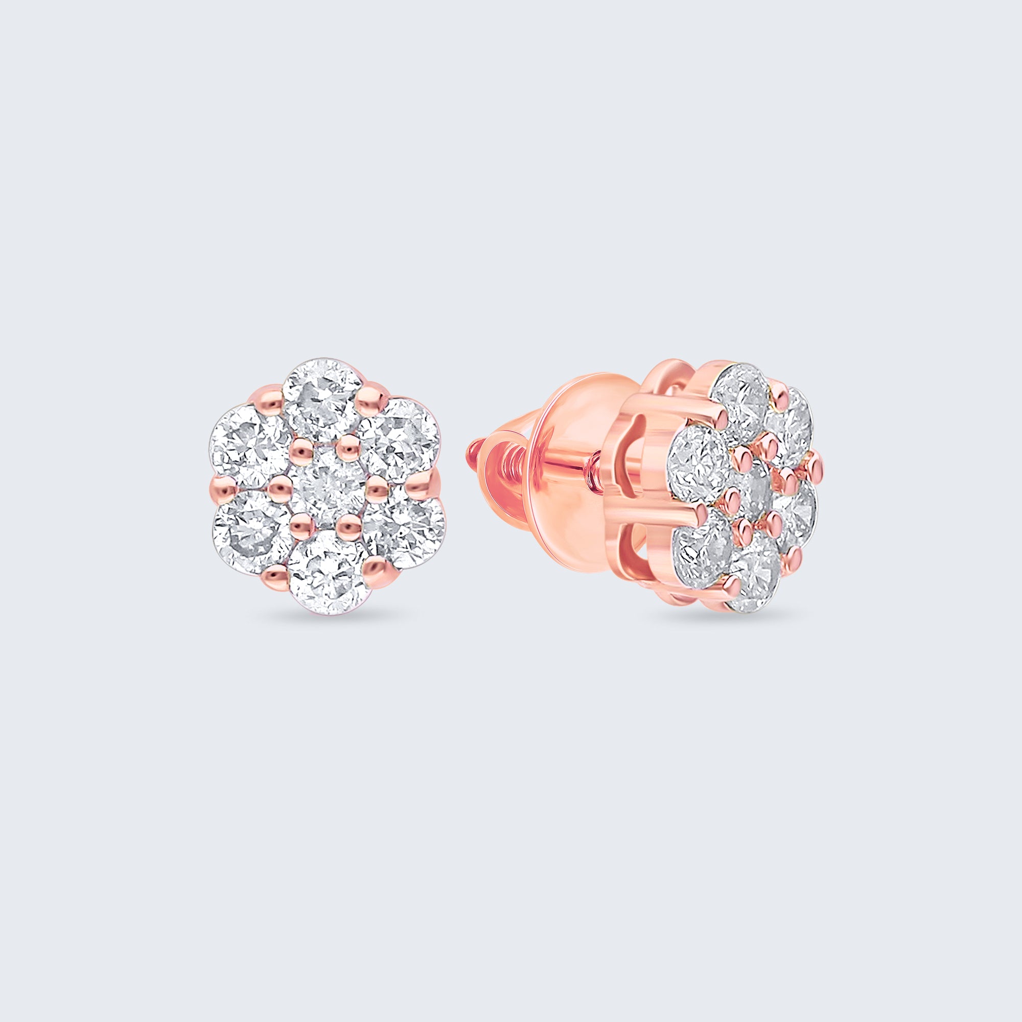 エブリデイ ダイヤモンド スタッドピアス – 18Kピンクゴールド、0.24カラット