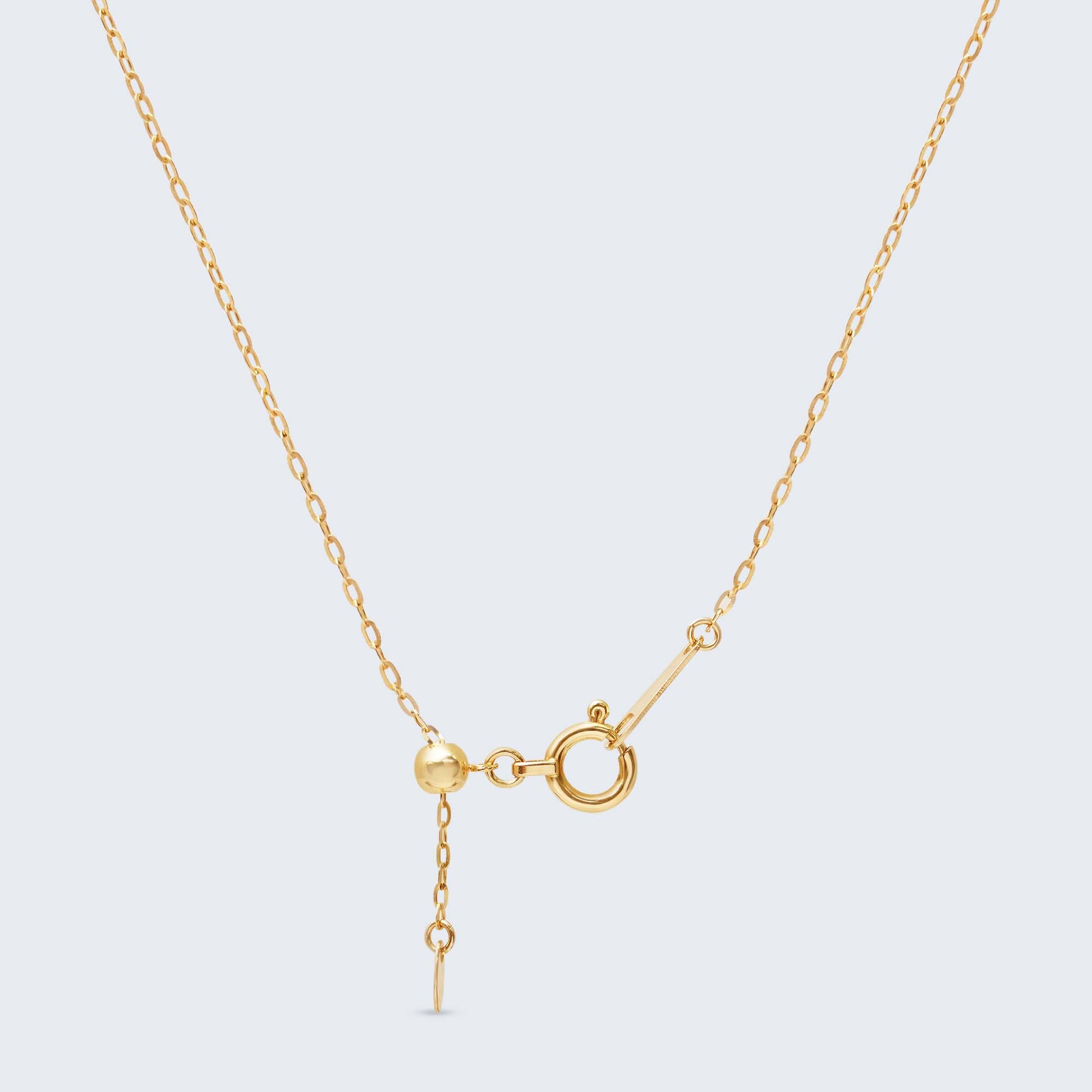 フクロウ ダイヤモンドペンダントヘッド - K18YG、0.06ct (チェーンはオプション)