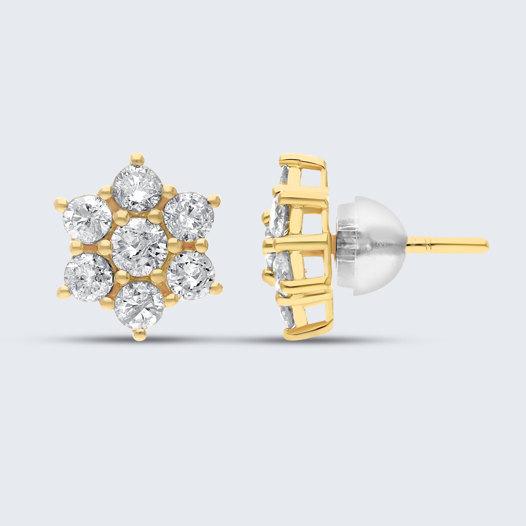 ロジータ ダイヤモンドイヤリング – 18Kゴールド、1.0ct