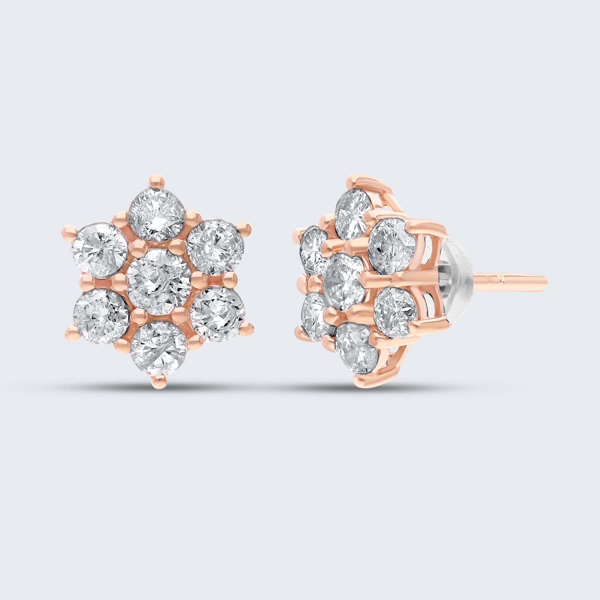 ロジータ ダイヤモンドイヤリング – 18Kゴールド、1.0ct