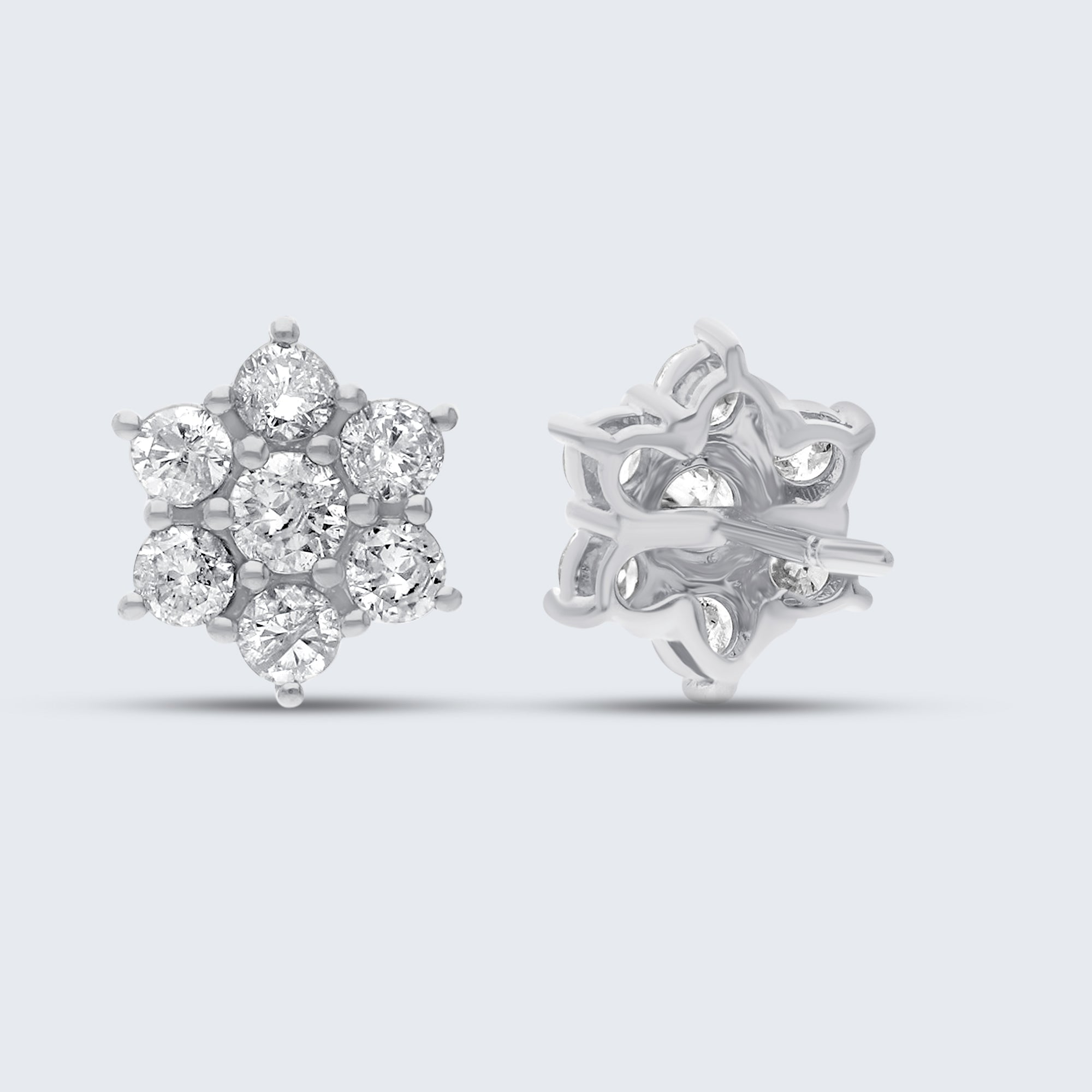 ロジータ ダイヤモンドイヤリング – 18Kゴールド、1.0ct