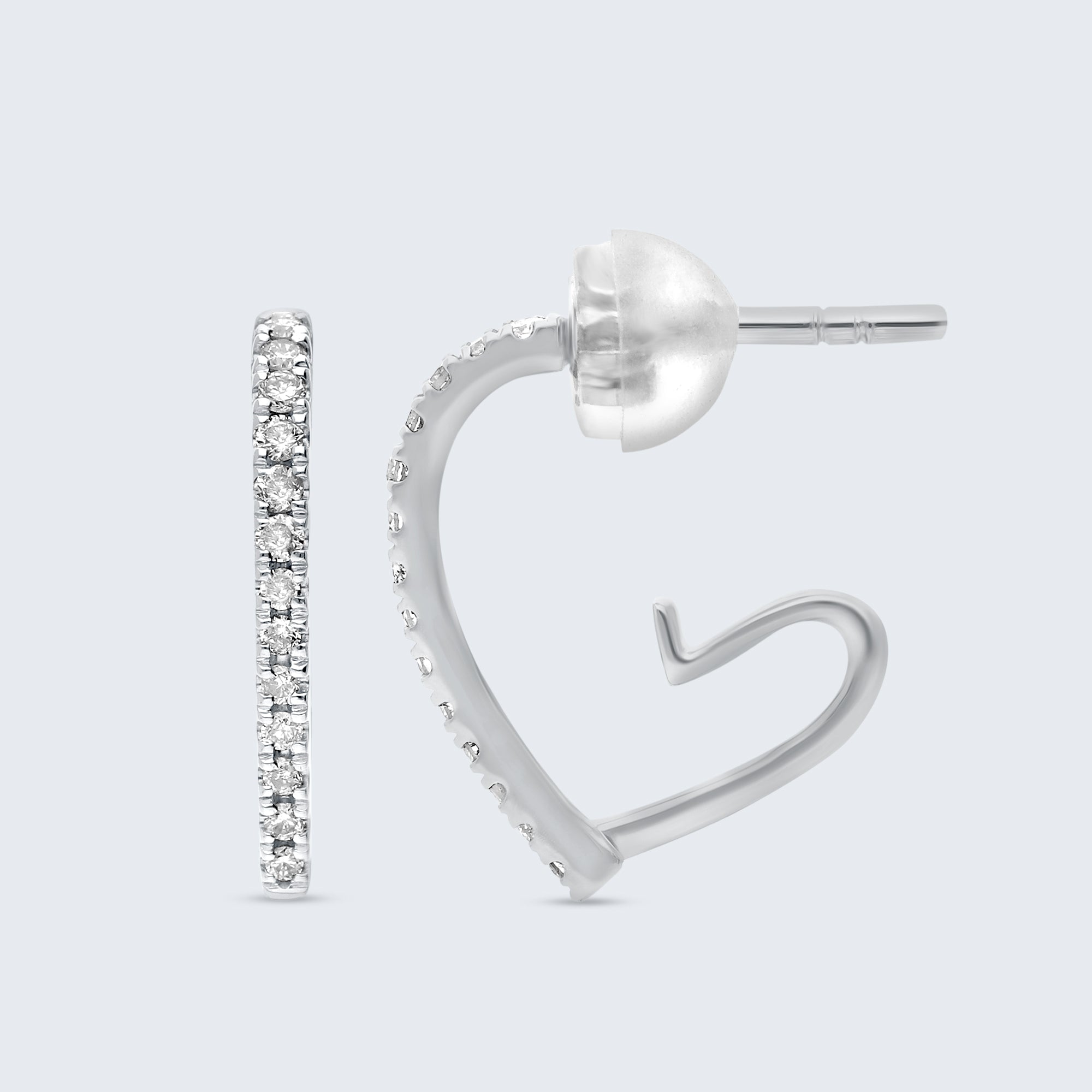 スイートハート ハギーズ ダイヤモンド イヤリング – 18Kゴールド、0.14カラット