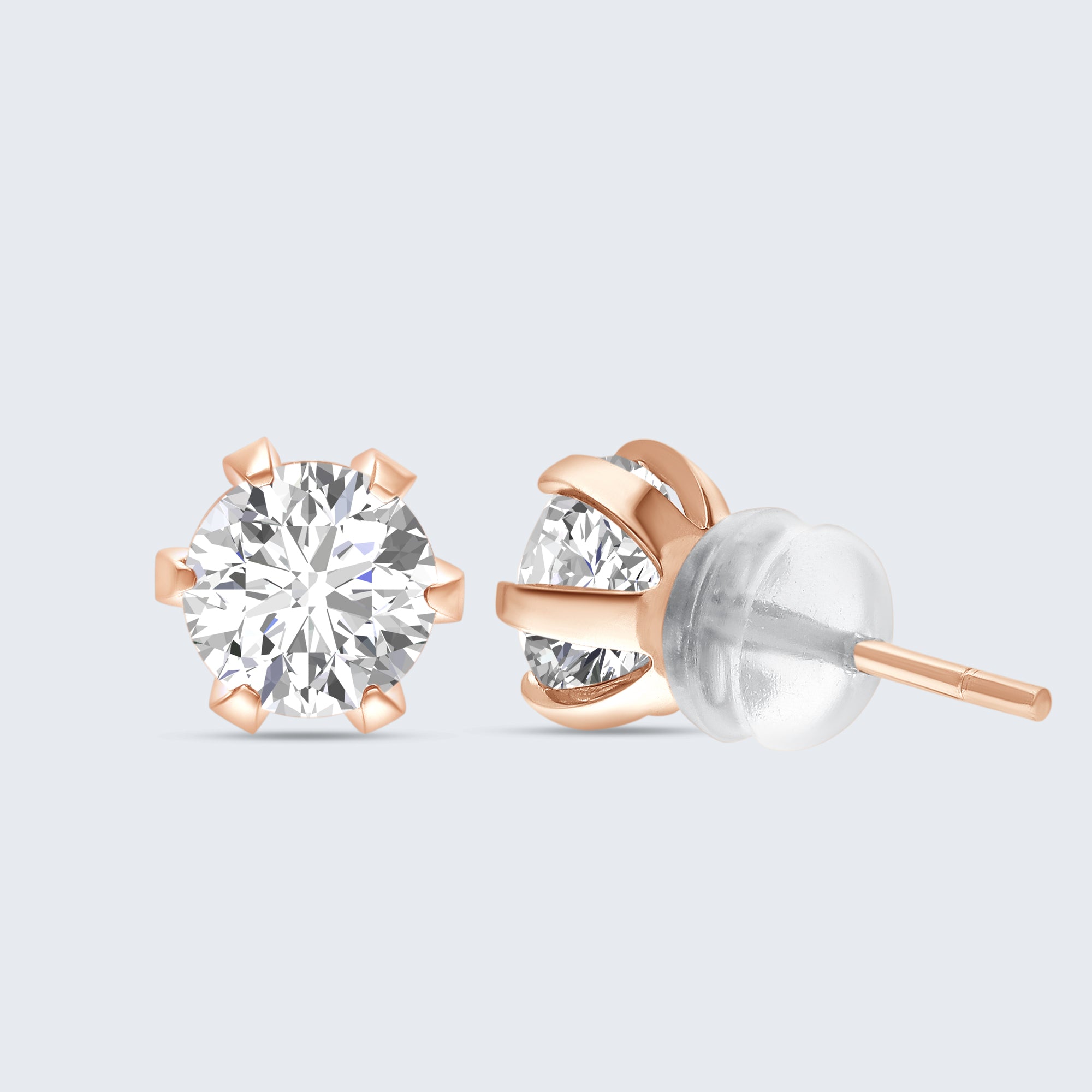 ダイヤモンドスタッドピアス – 18Kゴールド、1.60カラットダイヤモンド
