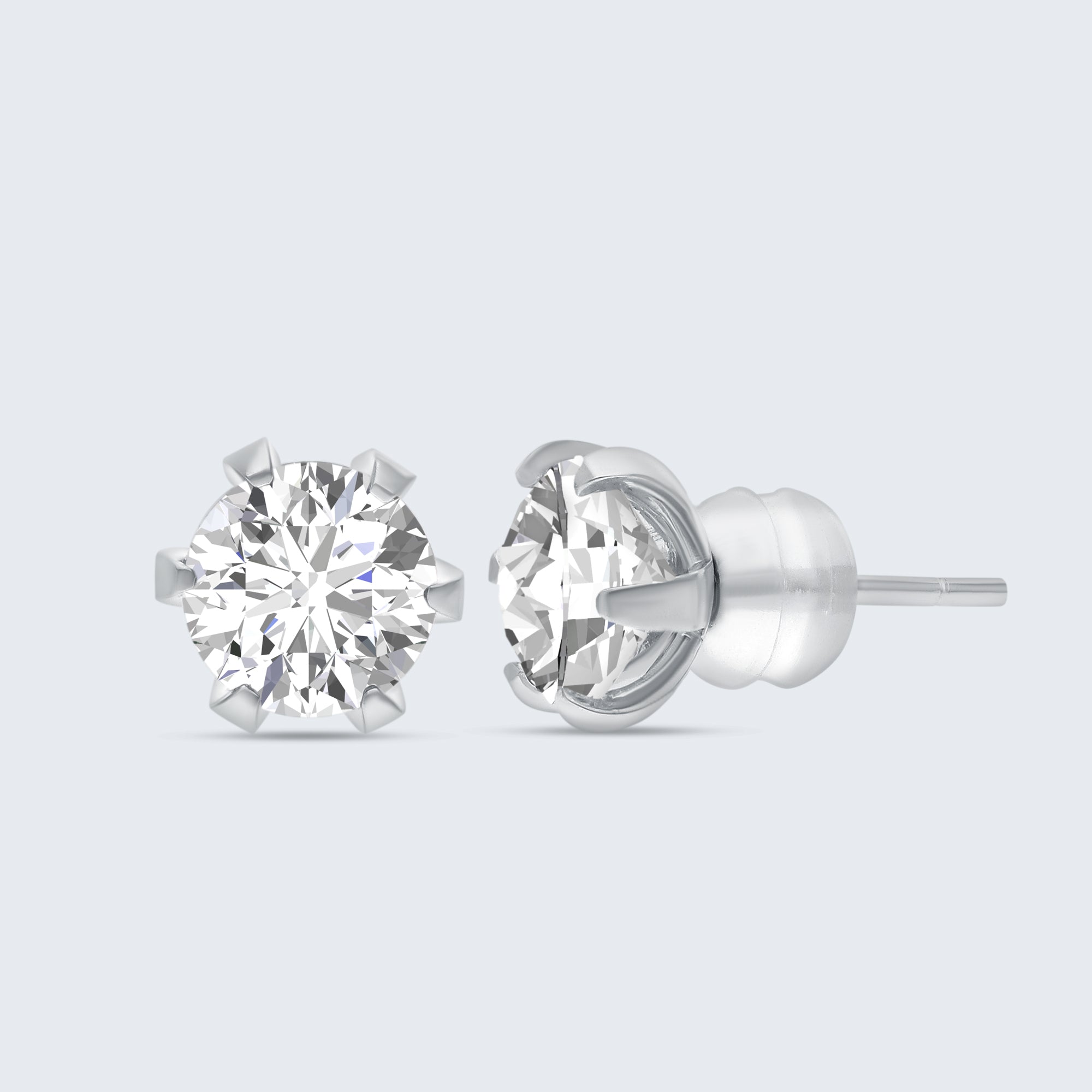 ダイヤモンドスタッドピアス – 18Kゴールド、1.60カラットダイヤモンド