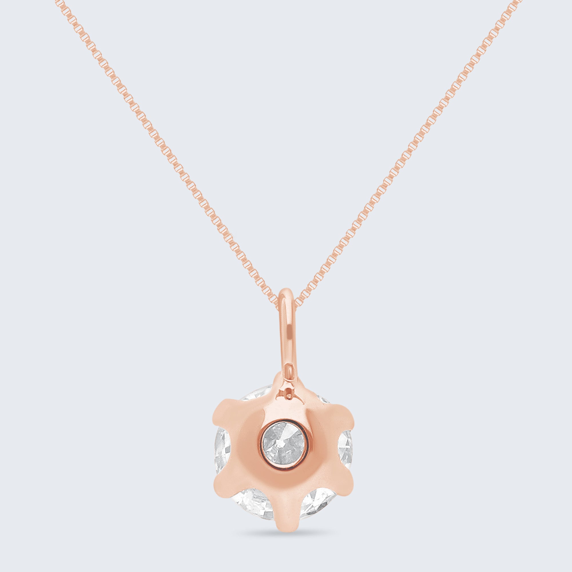 ソリティア・ダイヤモンド・ペンダント – K18ゴールド、0.25ct(チェーンはオプション)