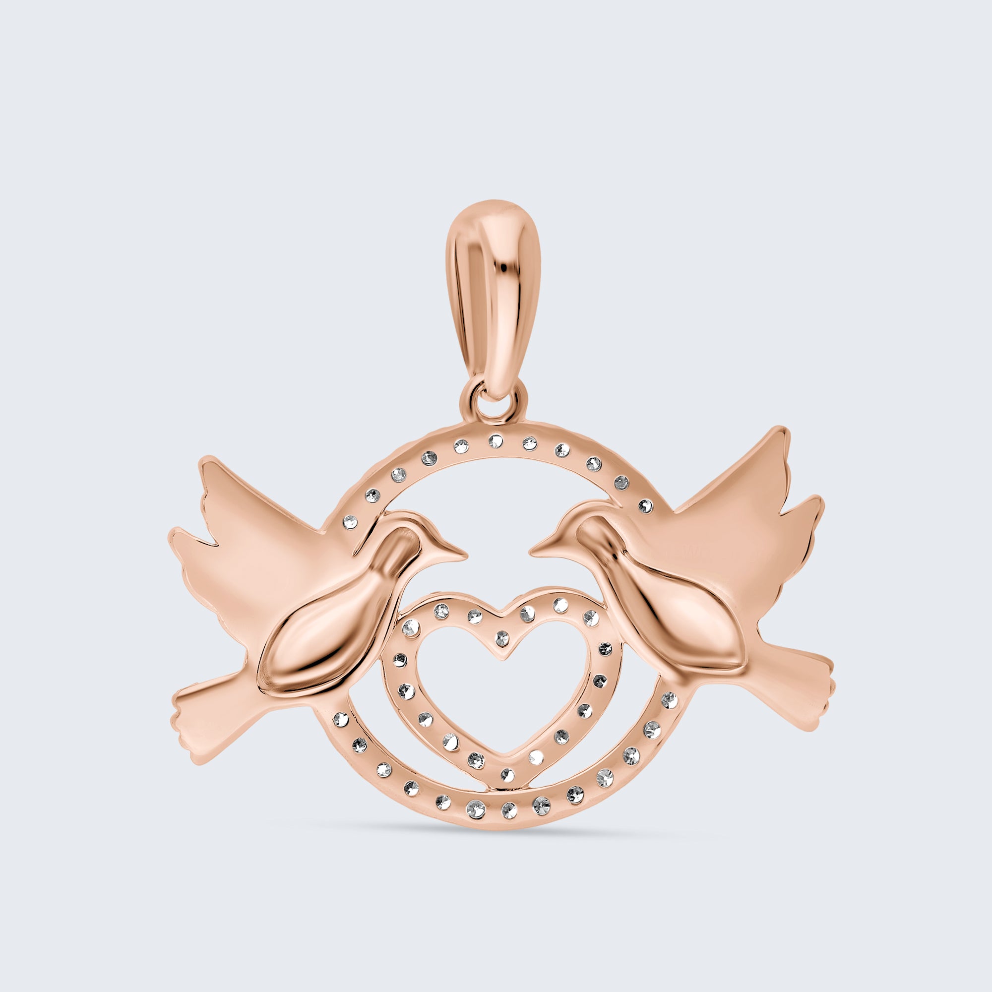 トゥー・ダブズ ダイヤモンドペンダント – 18Kゴールド、0.20カラット