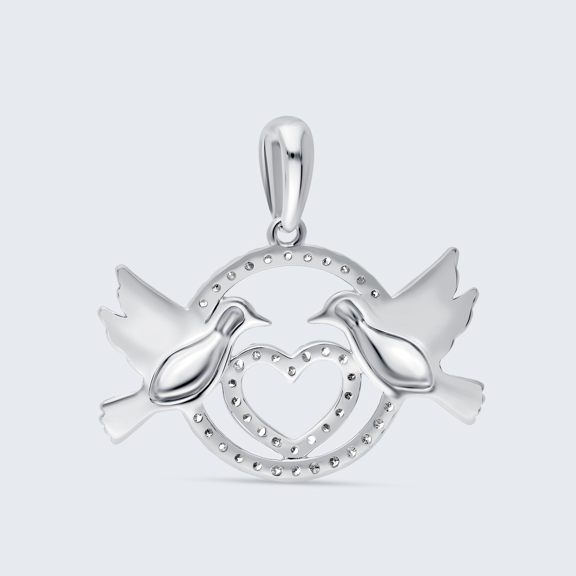 トゥー・ダブズ ダイヤモンドペンダント – 18Kゴールド、0.20カラット