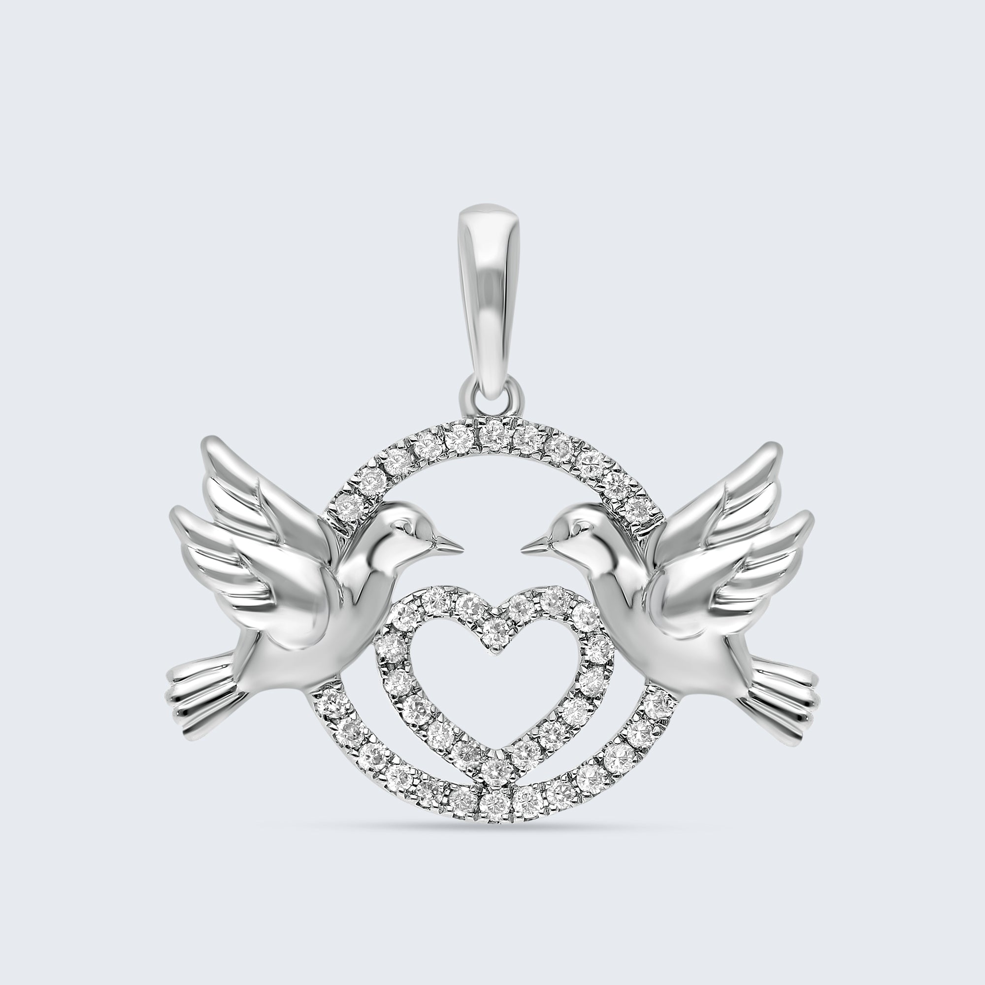 トゥー・ダブズ ダイヤモンドペンダント – 18Kゴールド、0.20カラット