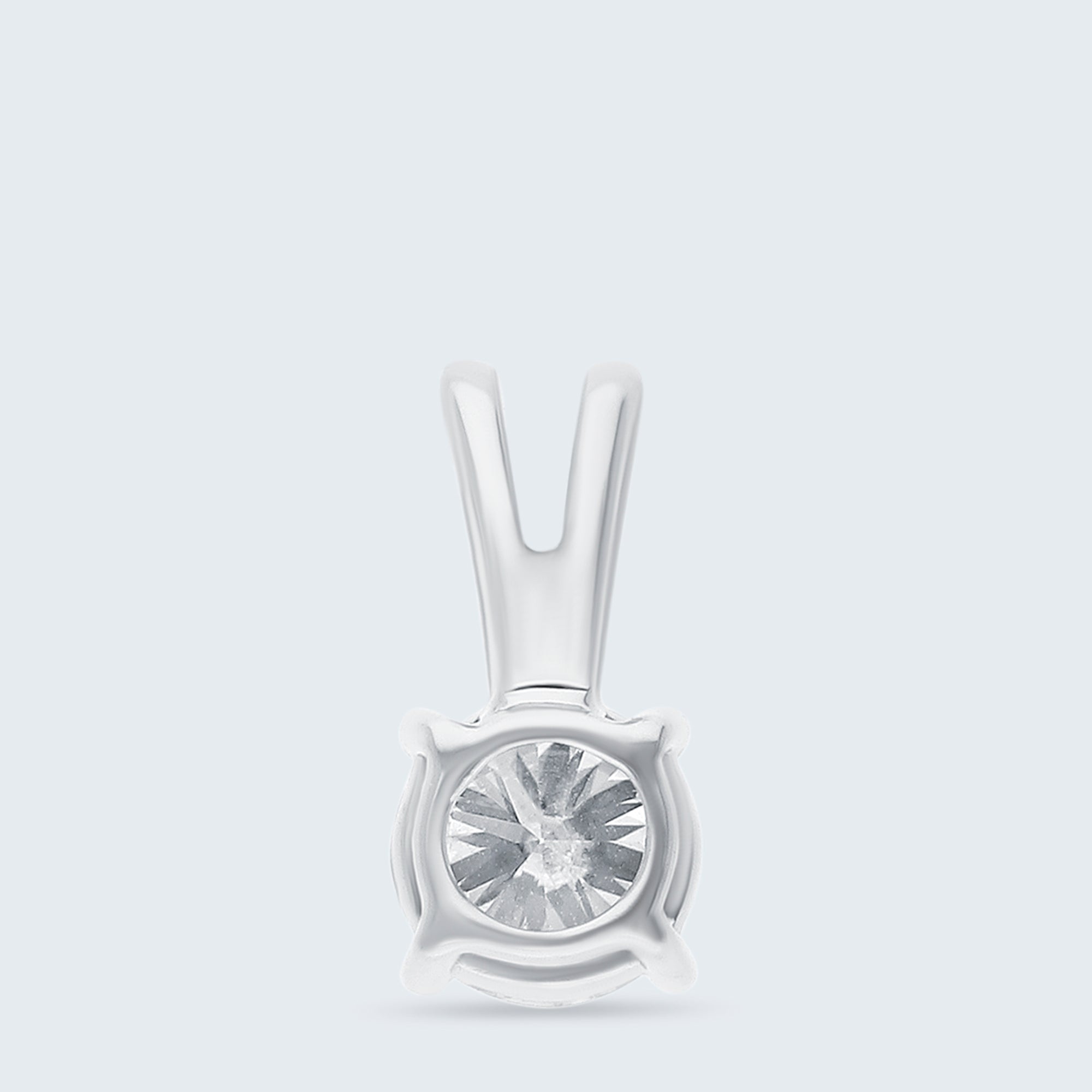 ソリティア・ダイヤモンド・ペンダントトップ – K18ゴールド、0.25ct(チェーンはオプション)