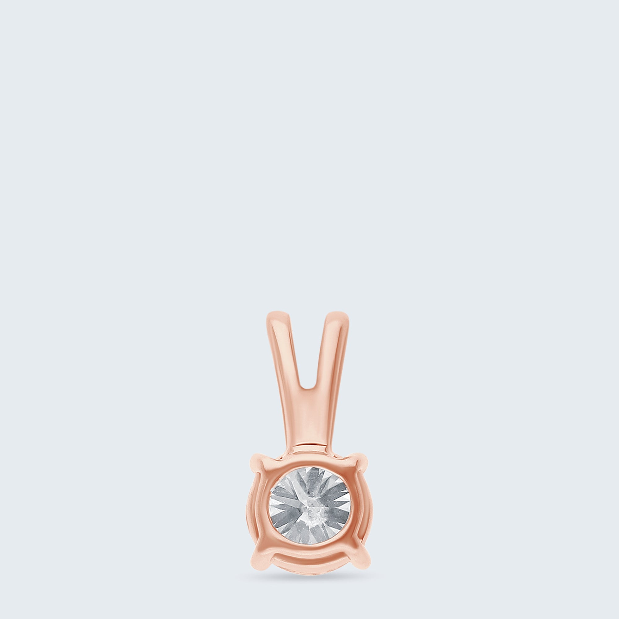 ソリティア・ダイヤモンド・ペンダントトップ – K18ゴールド、0.25ct(チェーンはオプション)