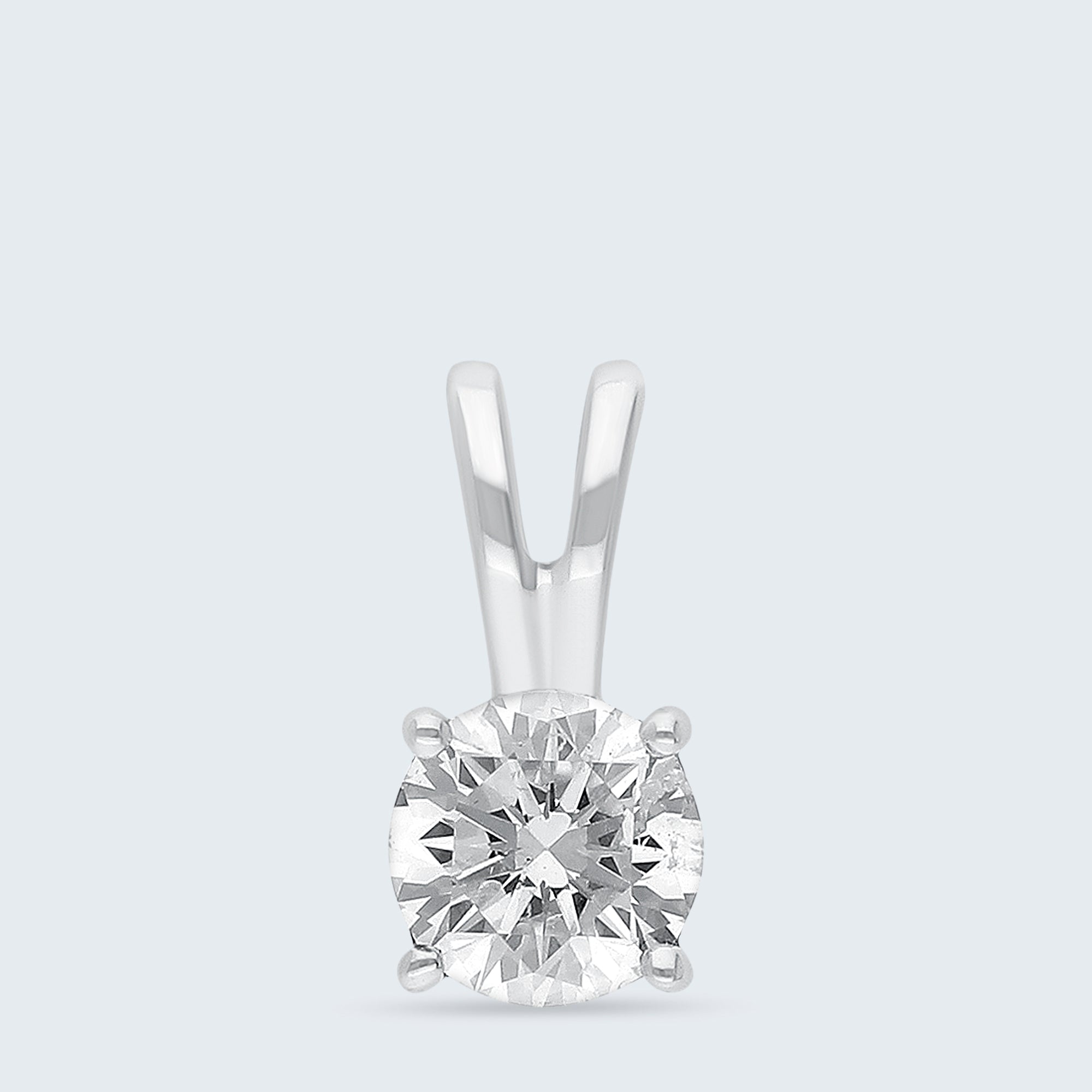 ソリティア・ダイヤモンド・ペンダントトップ – K18ゴールド、0.25ct(チェーンはオプション)