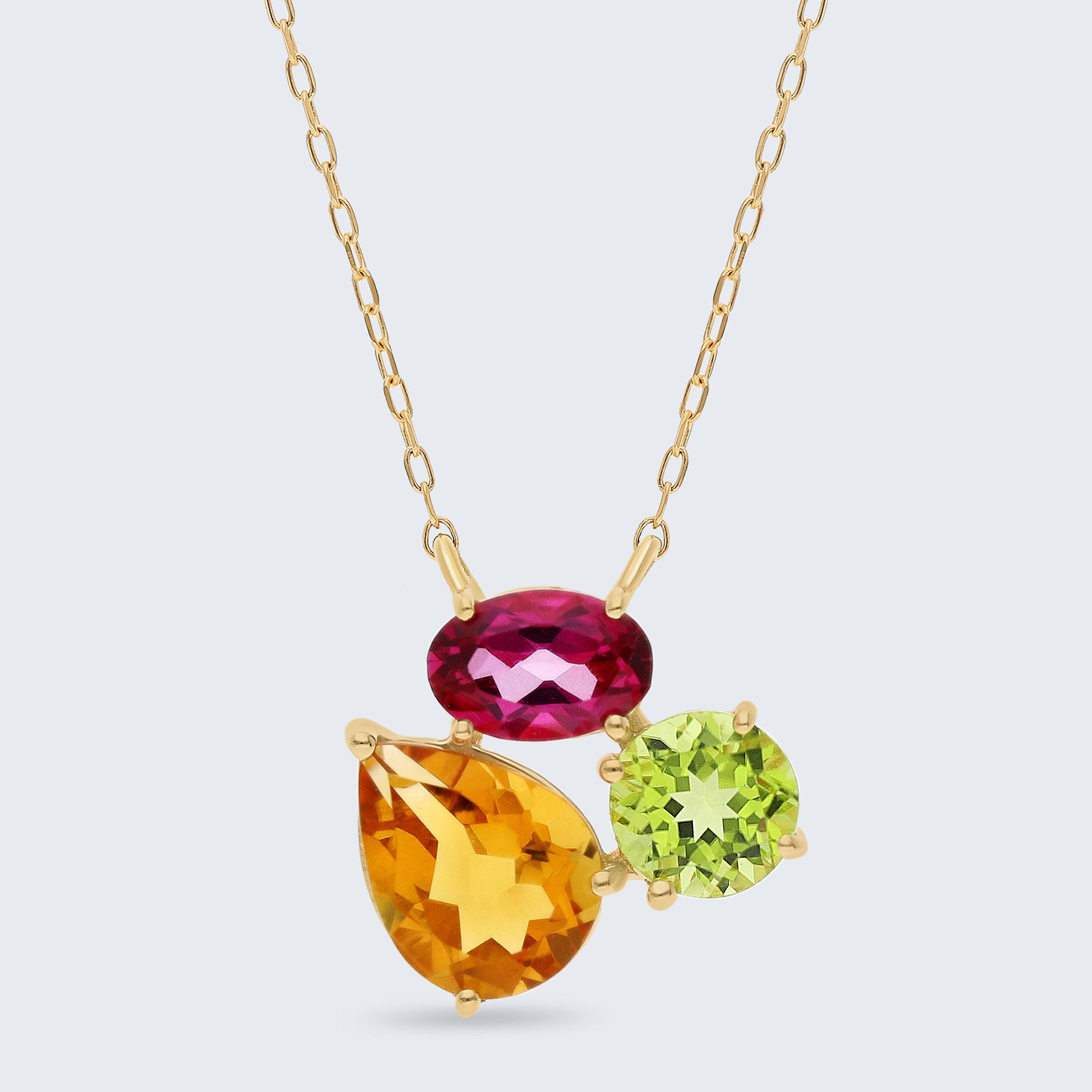 オーロラ・ペンダント・ネックレス(K18ゴールド)