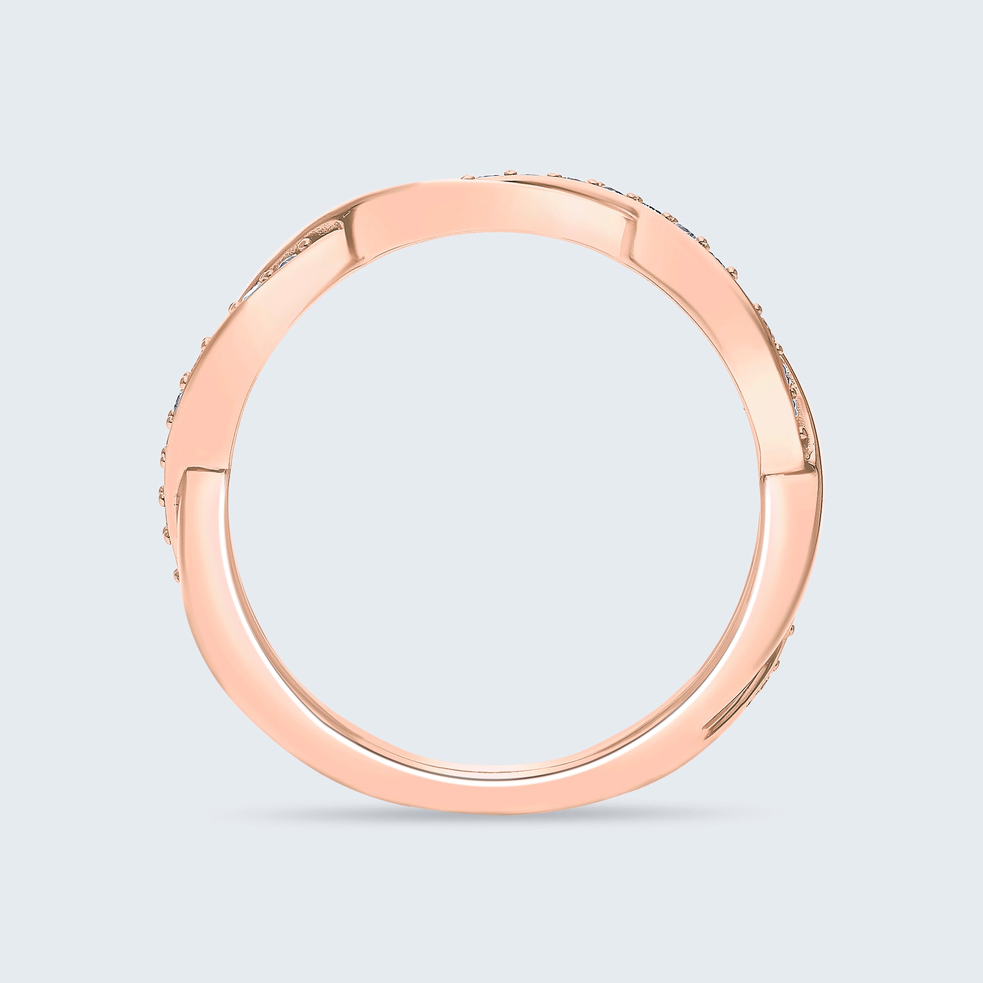 ラブノット ダイヤモンドリング - 18Kゴールド、0.20カラット