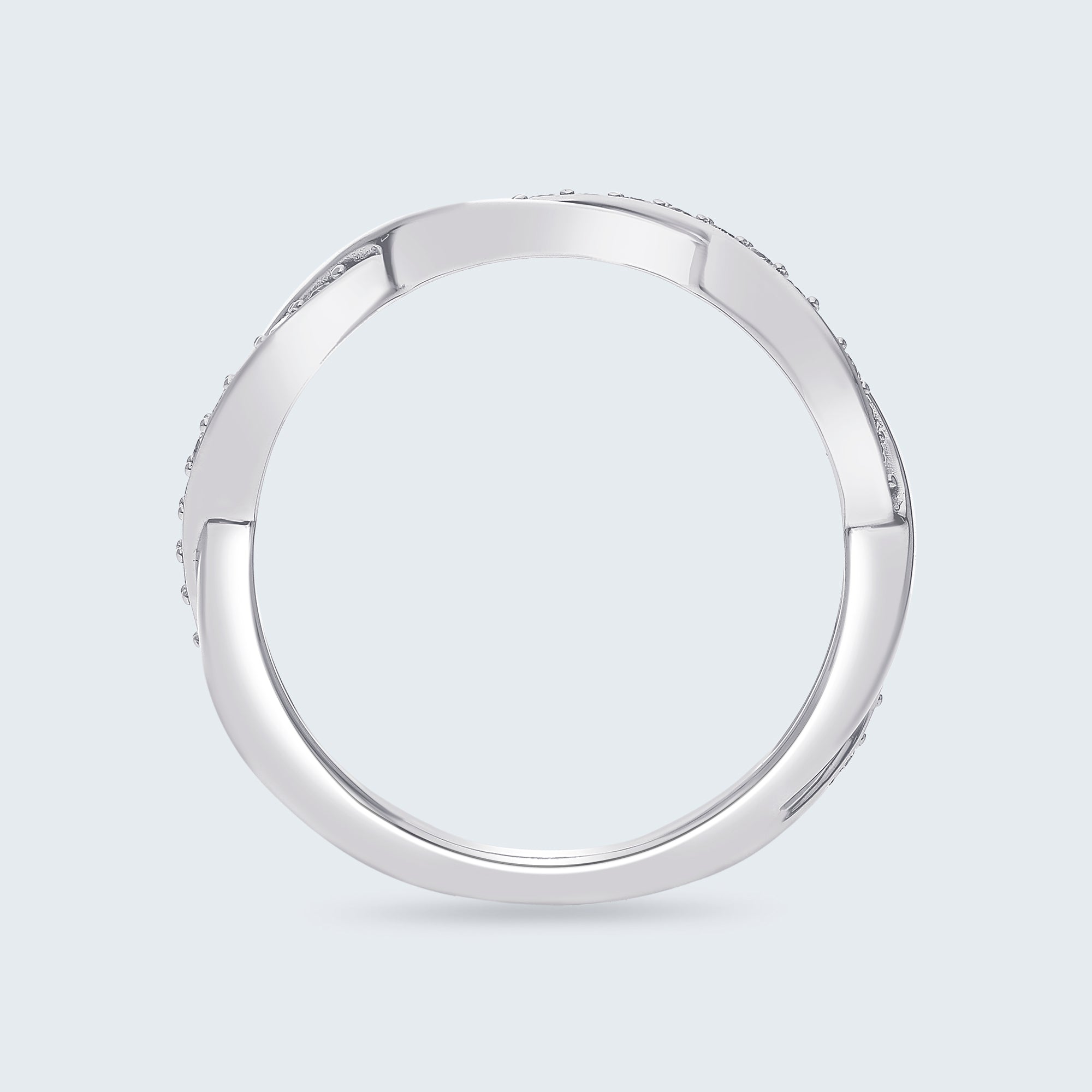 ラブノット ダイヤモンドリング - 18Kゴールド、0.20カラット