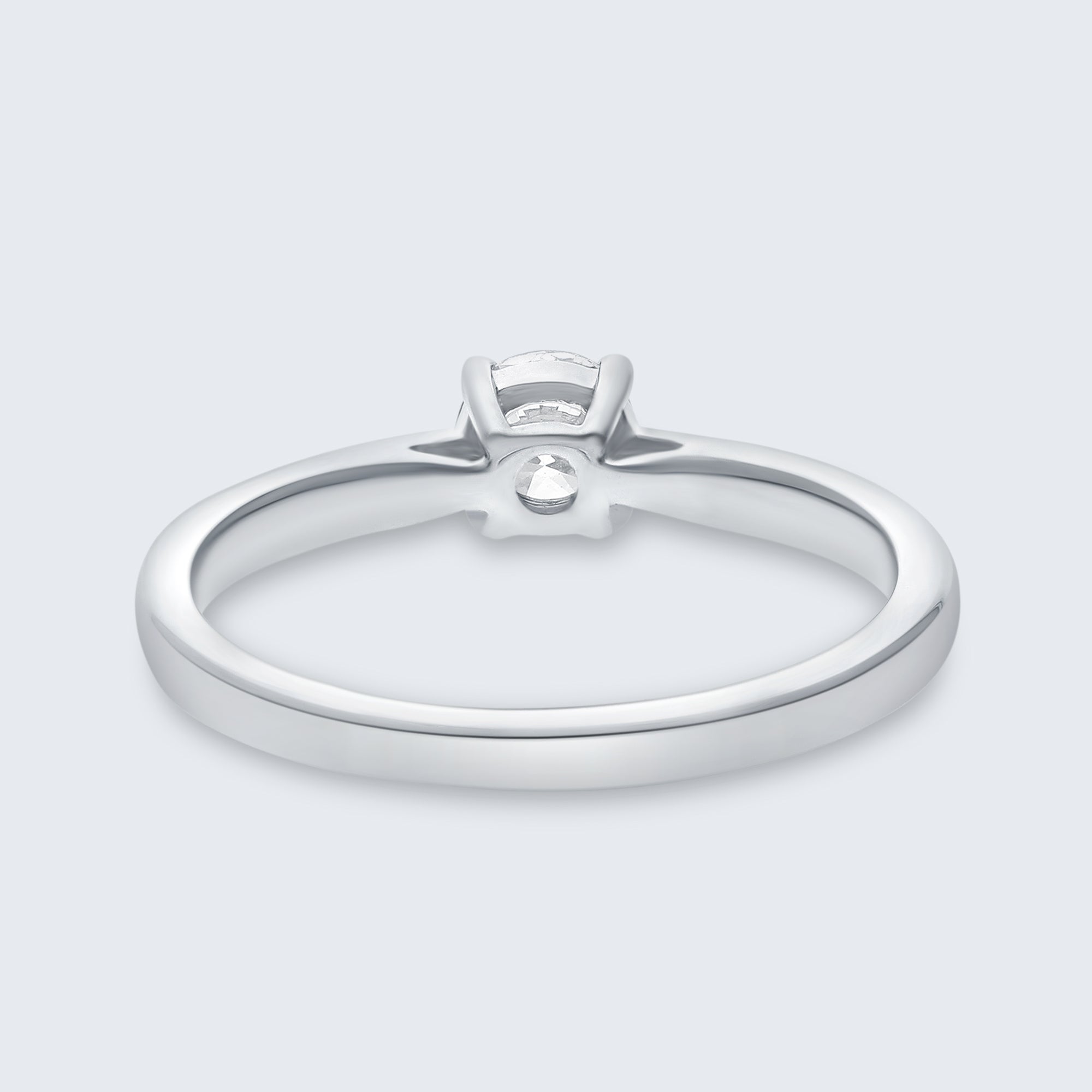 クラシック ソリティア ダイヤモンド リング – 18Kゴールド、0.30カラット