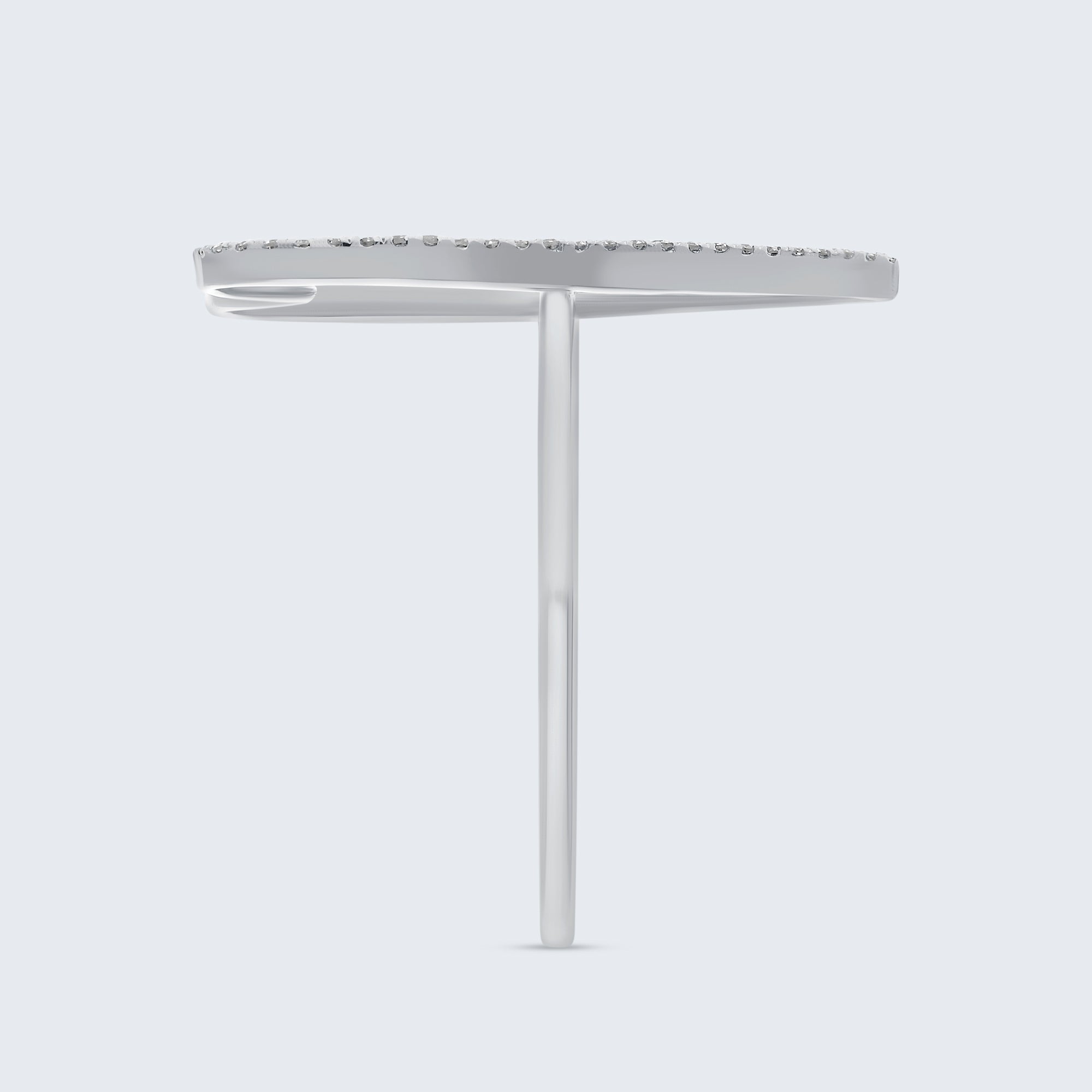 パヴェハート ダイヤモンドリング - 18Kゴールド、0.60カラット