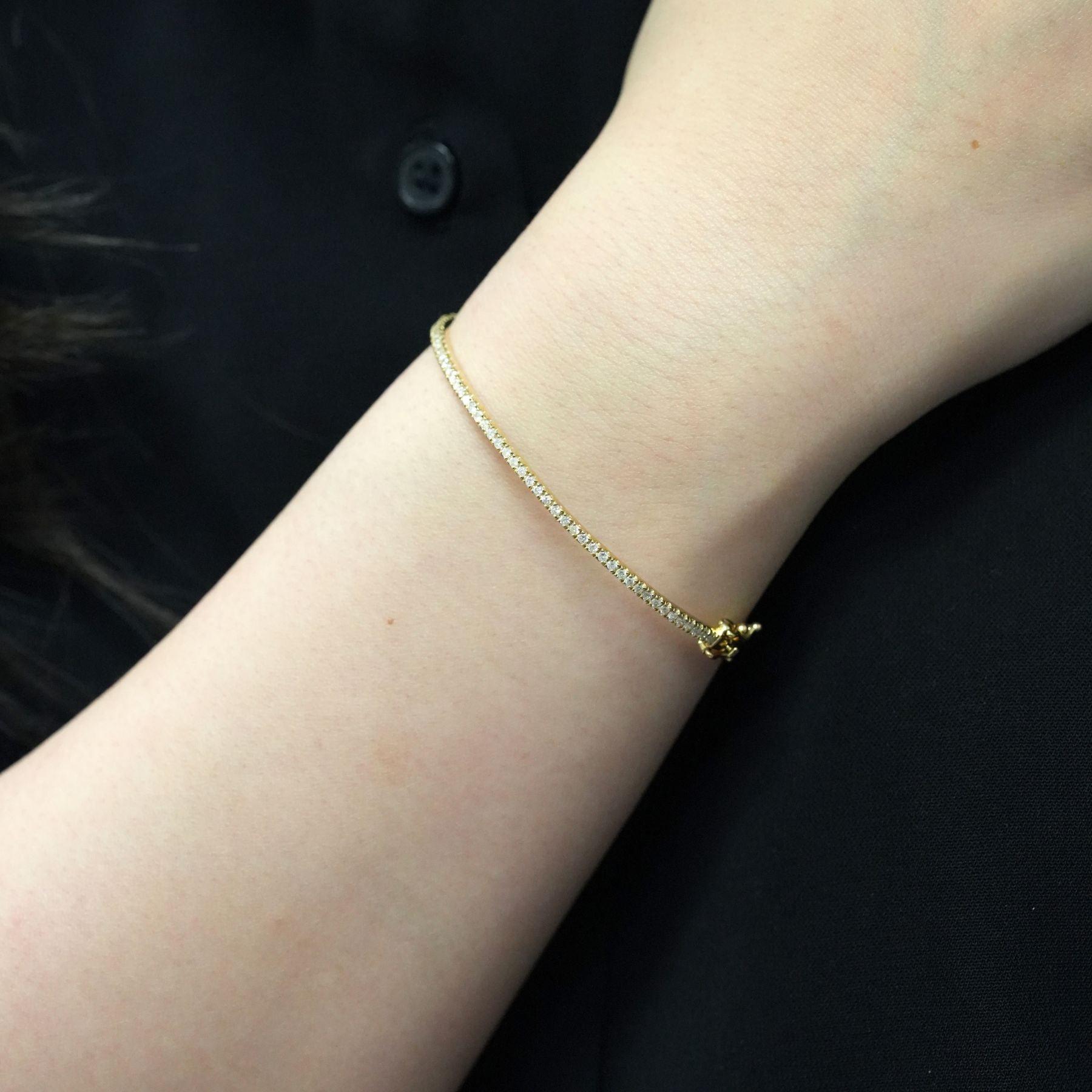 ダイヤモンド バングル – K18 YG 、0.5ct