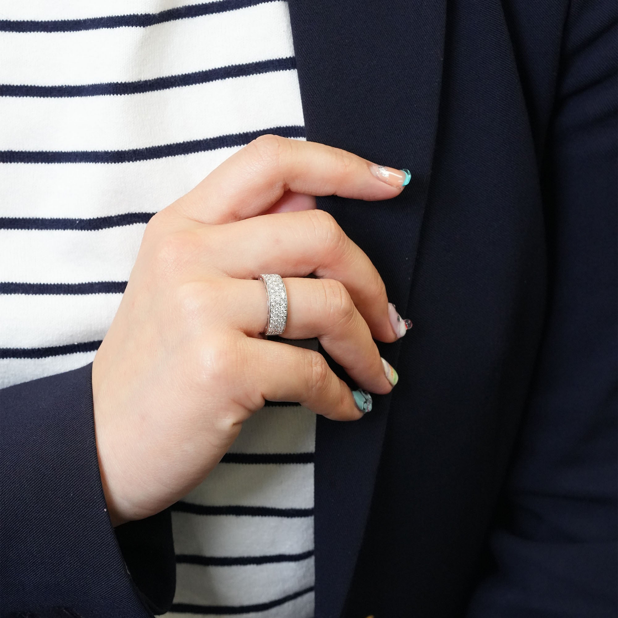 ダイヤモンドリング – K18YG / WG、1.0カラット