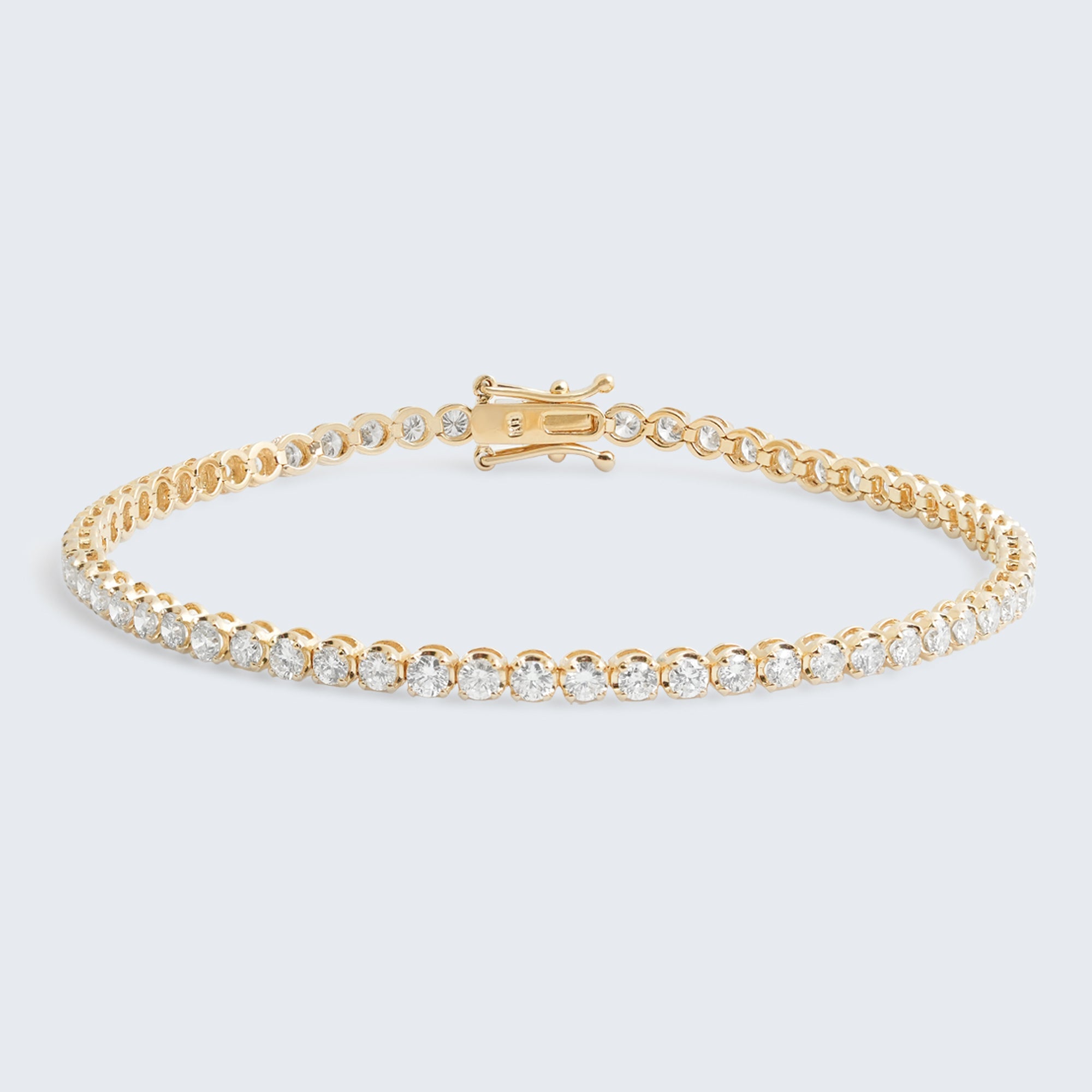 ダイヤモンド テニスブレスレット – K18WG / YG / PG、3.0ct