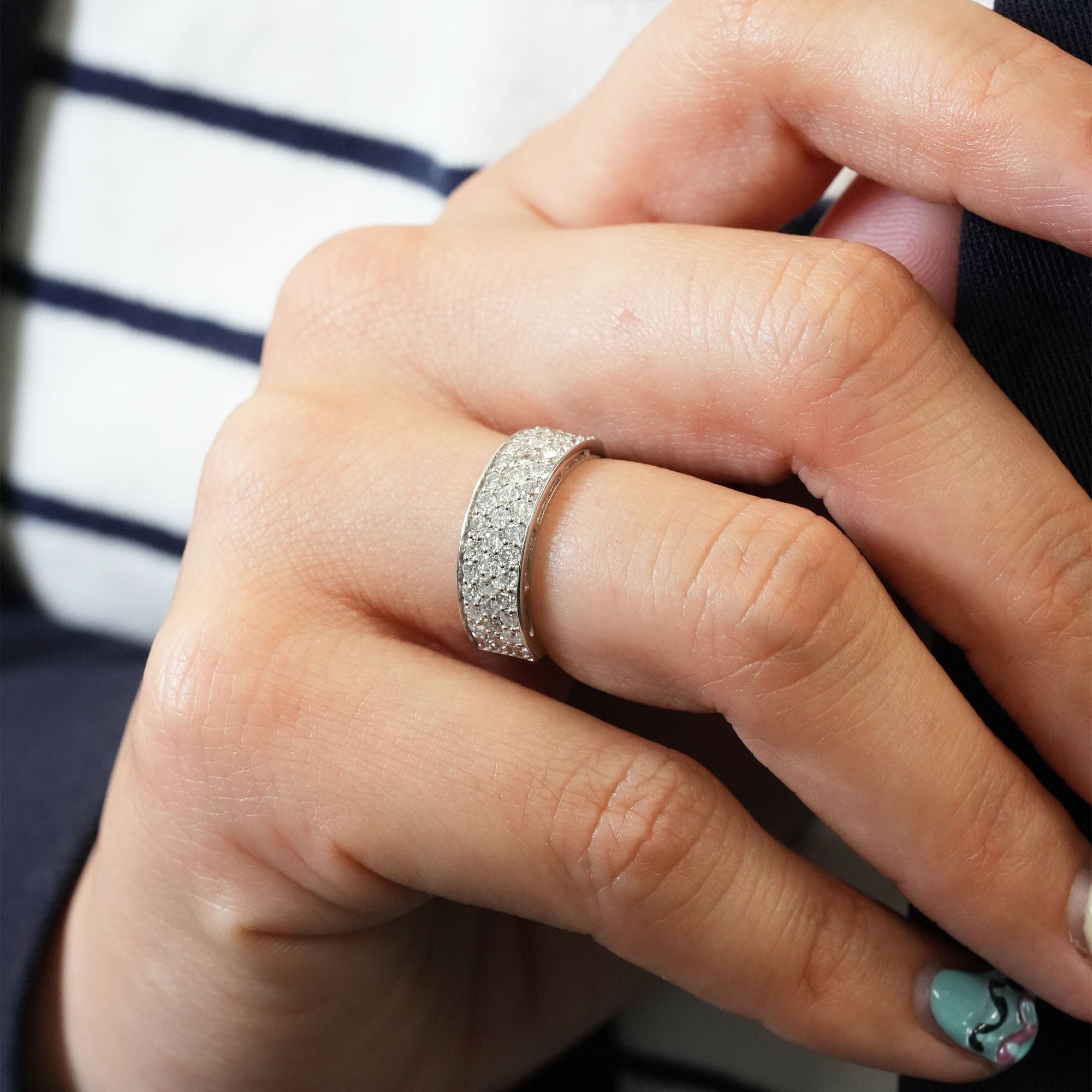 ダイヤモンドリング – K18YG / WG、1.0カラット