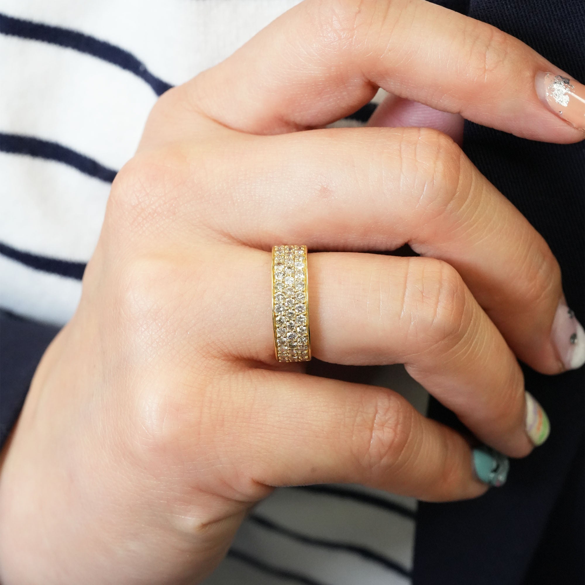 ダイヤモンドリング – K18YG / WG、1.0カラット