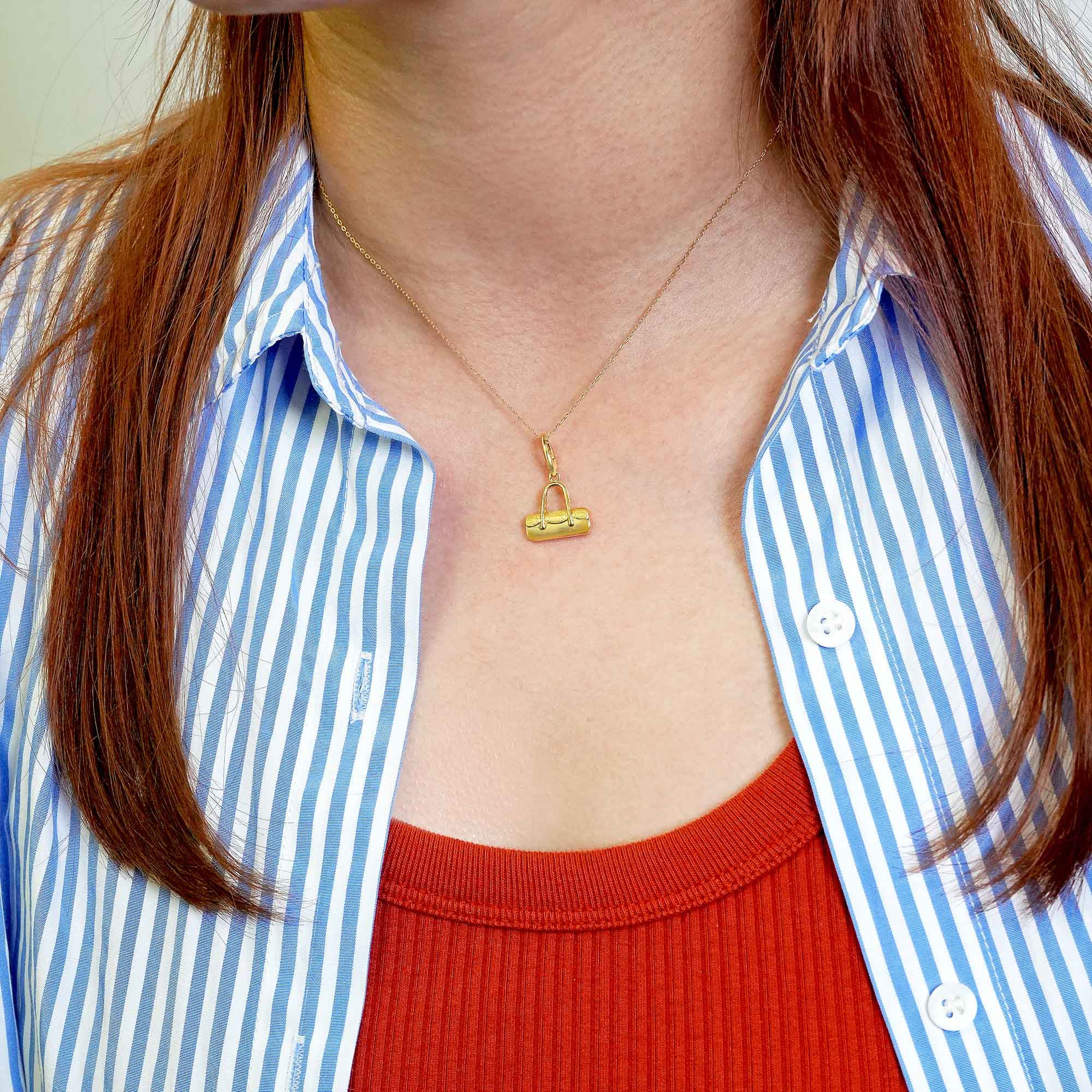 バッグモチーフペンダントヘッド – K18YG(チェーンはオプション)