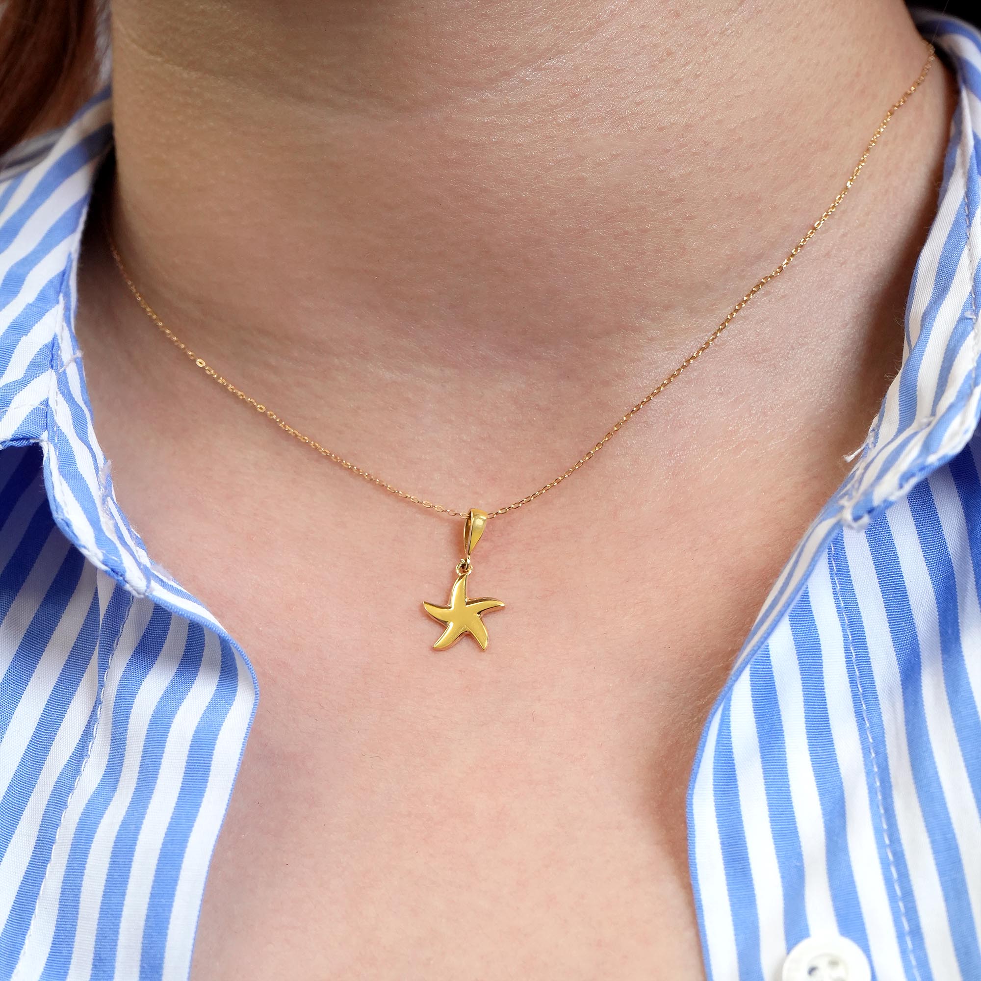 ヒトデモチーフペンダントヘッド – K18YG(チェーンはオプション)