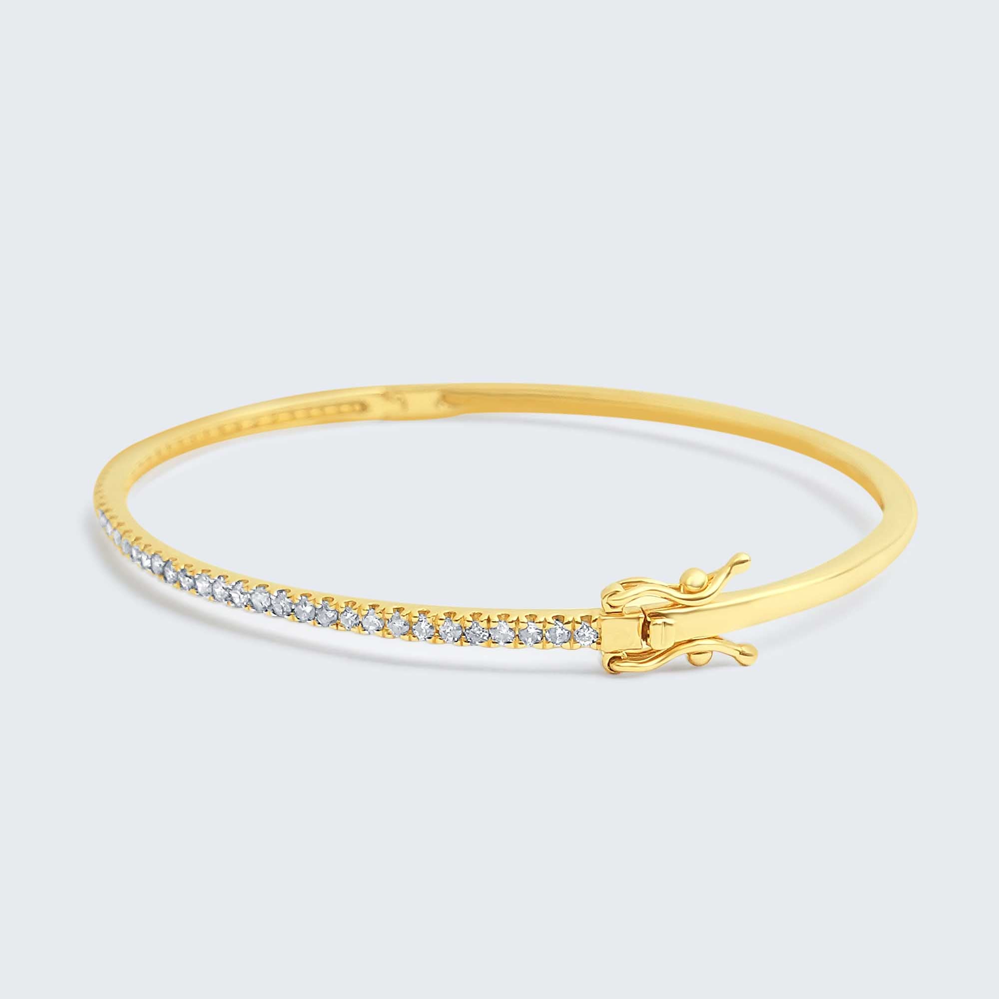 ダイヤモンド バングル – K18 YG 、0.5ct