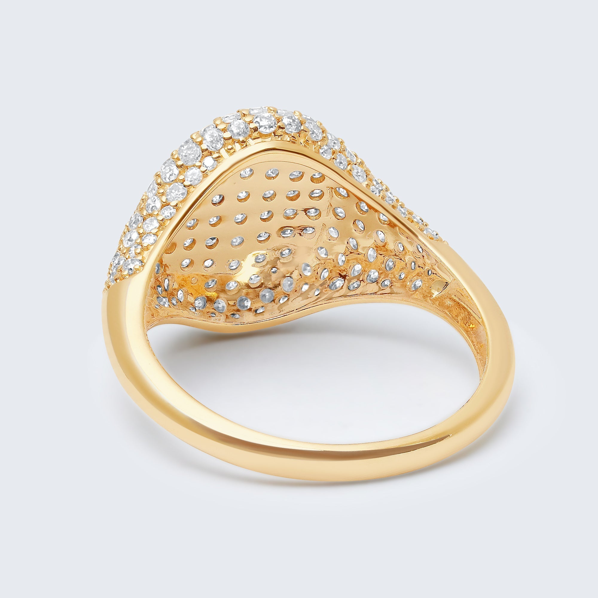 サークルダイヤモンドリング - K18YG、1.0カラット