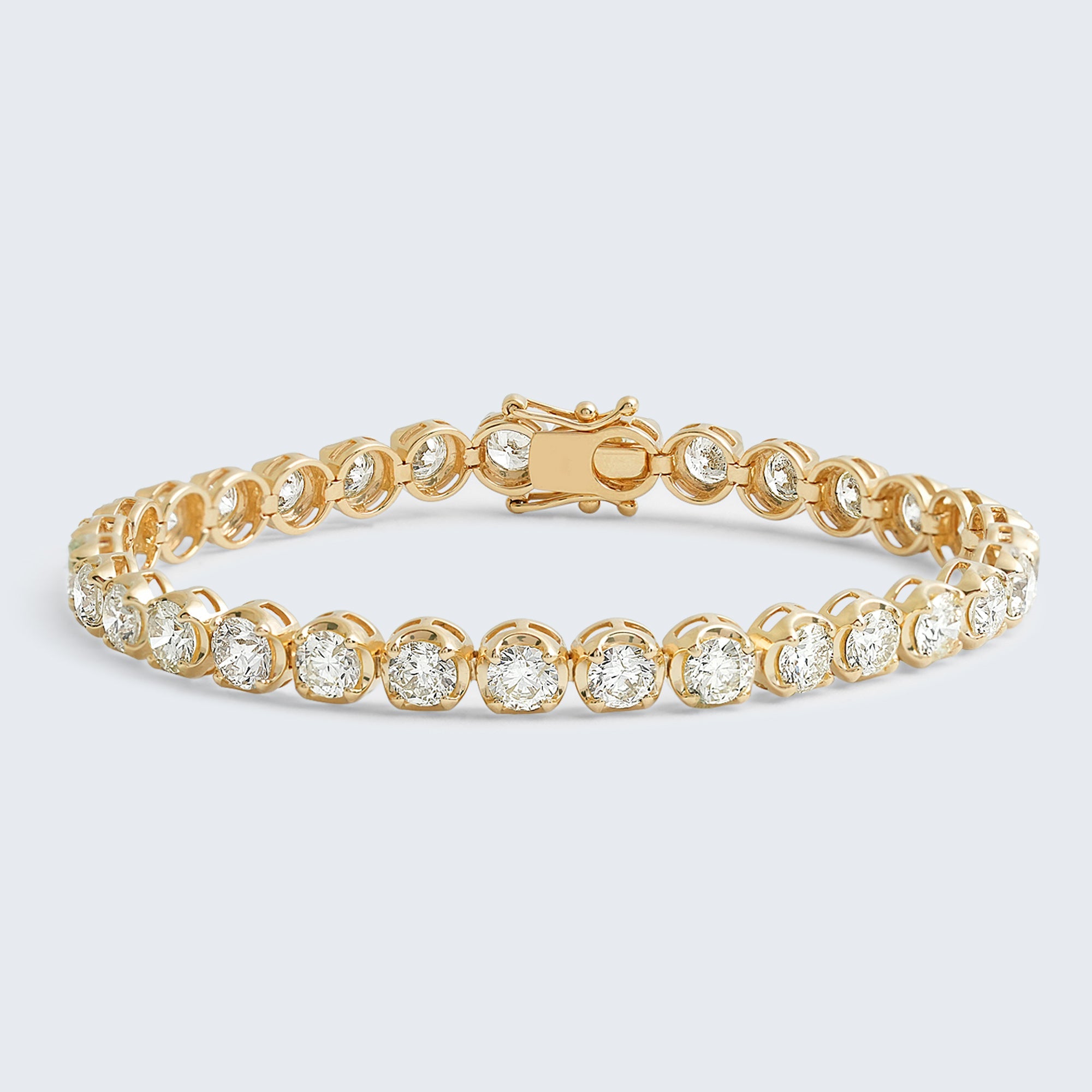 ダイヤモンド テニスブレスレット – K18WG / YG / PG、10.0ct