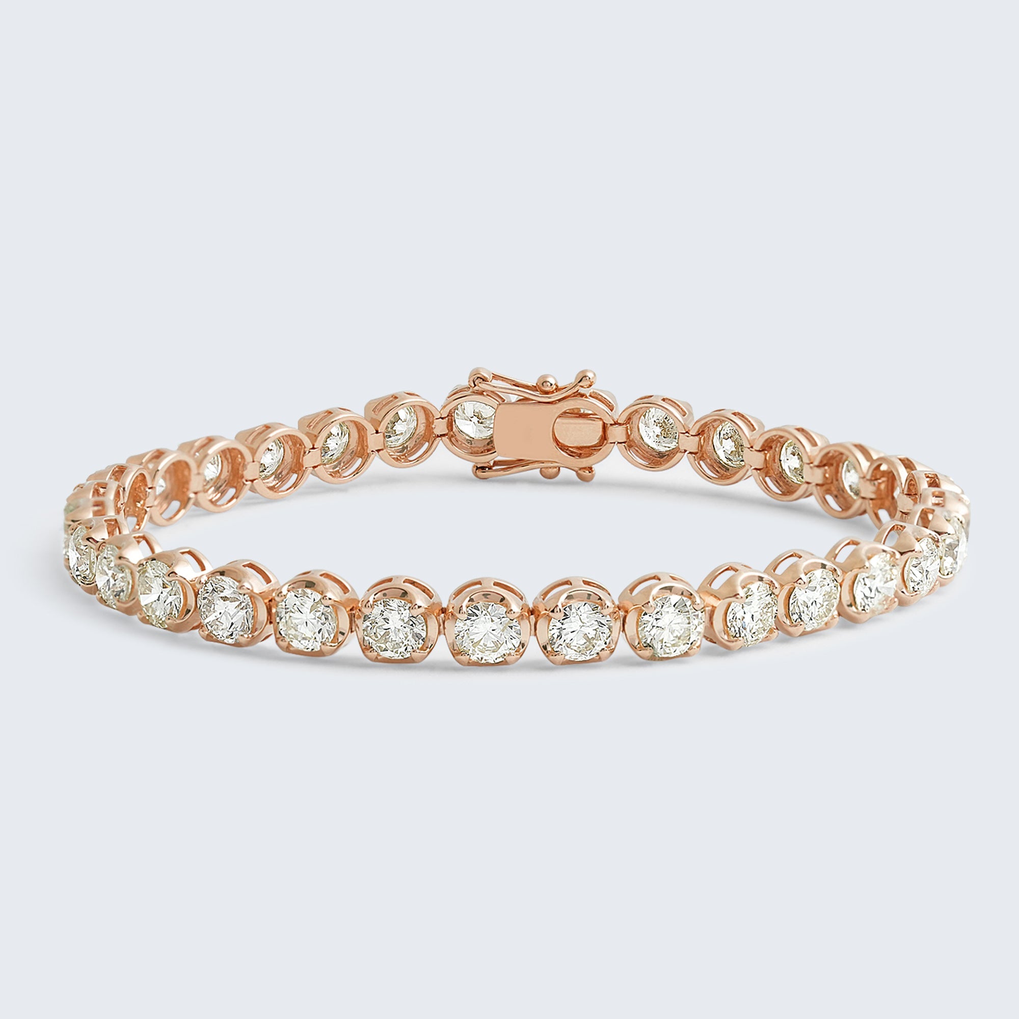 ダイヤモンド テニスブレスレット – K18WG / YG / PG、10.0ct