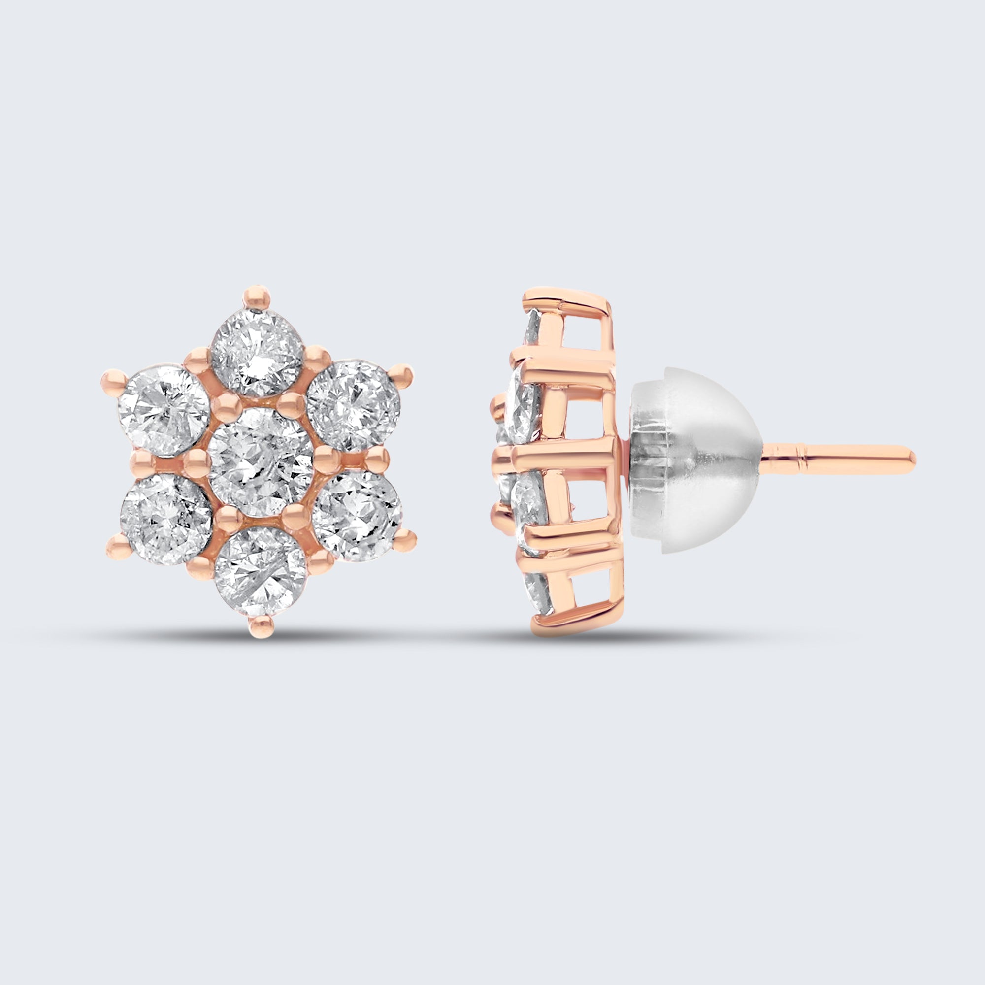 ロジータ ダイヤモンドイヤリング – 18Kゴールド、1.0ct