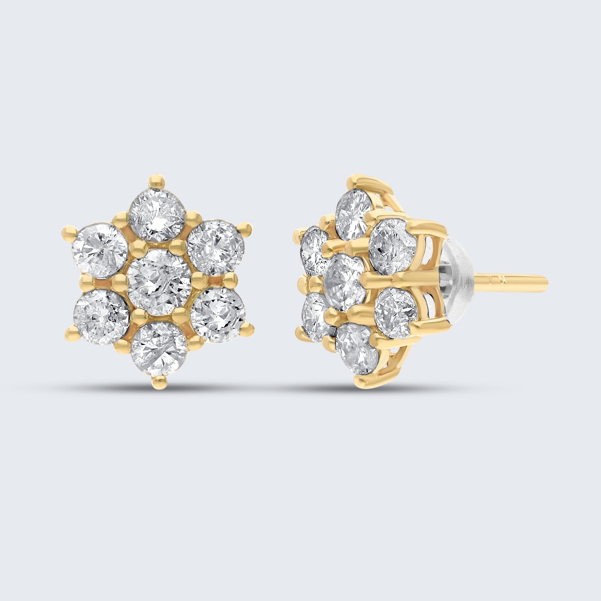 ロジータ ダイヤモンドイヤリング – 18Kゴールド、1.0ct