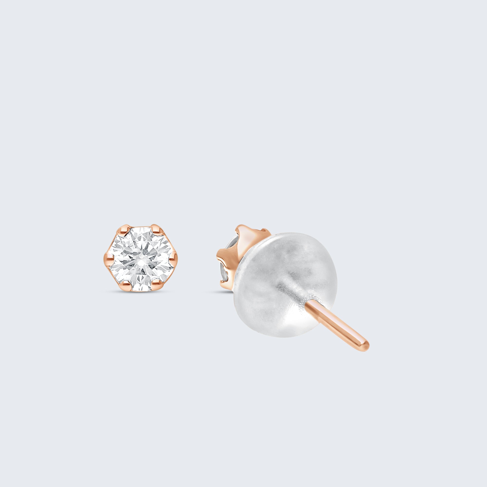 ダイヤモンドスタッドピアス – 18Kゴールド、0.20カラットダイヤモンド