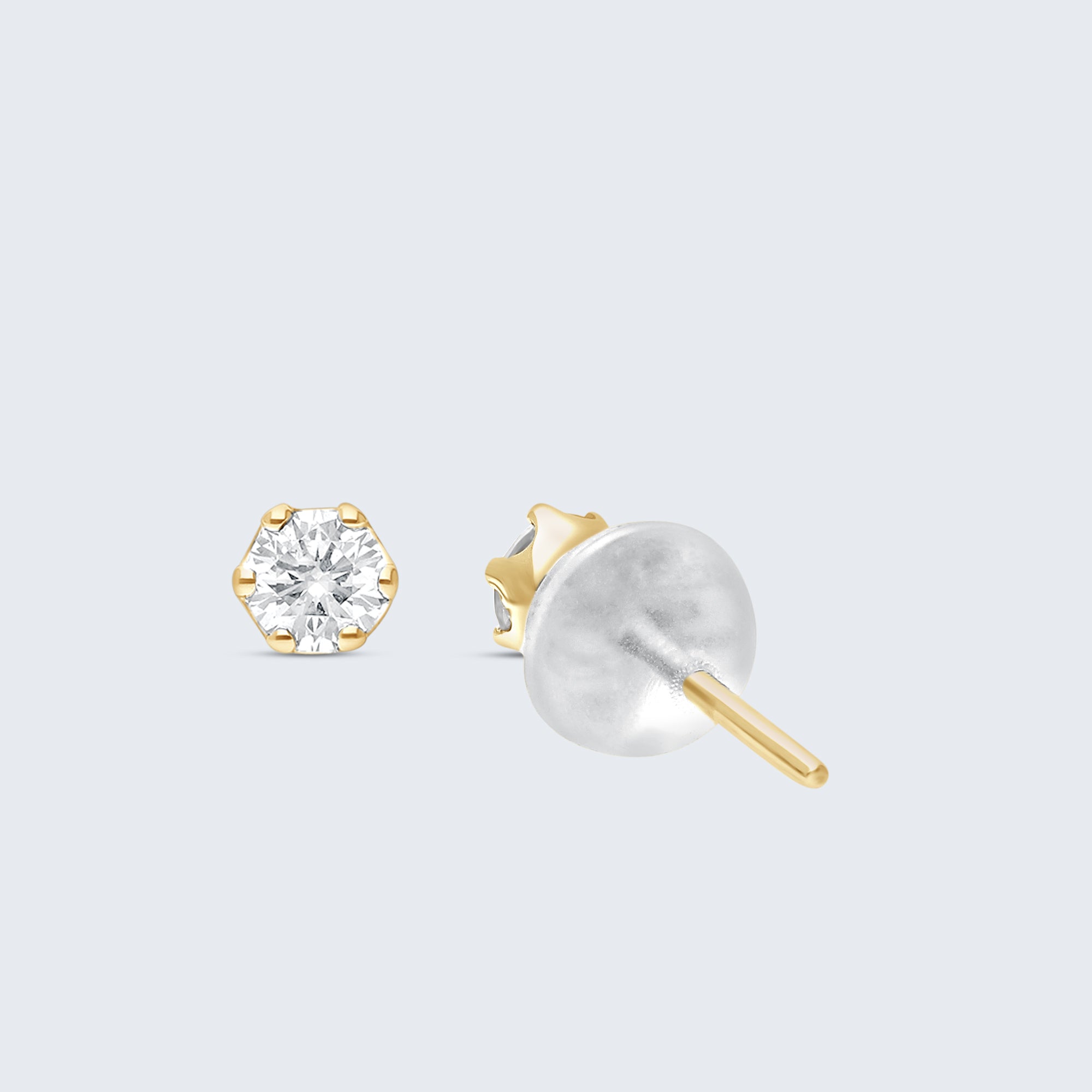ダイヤモンドスタッドピアス – 18Kゴールド、0.20カラットダイヤモンド