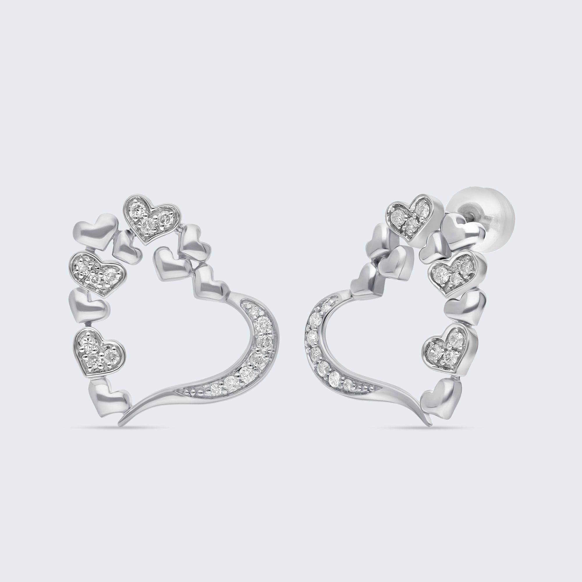 ビー・マイン ダイヤモンド イヤリング – 18Kゴールド、0.26カラット