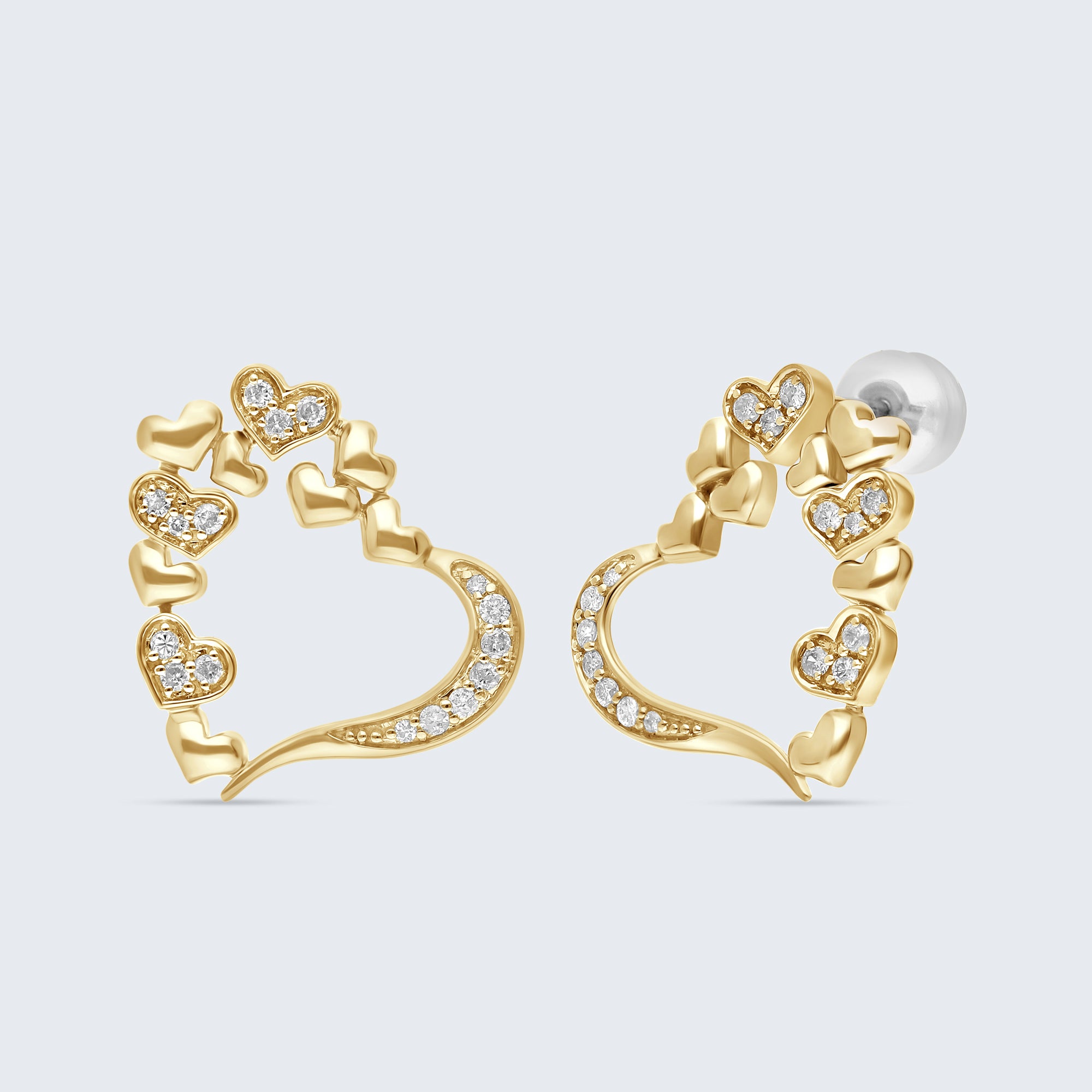 ビー・マイン ダイヤモンド イヤリング – 18Kゴールド、0.26カラット