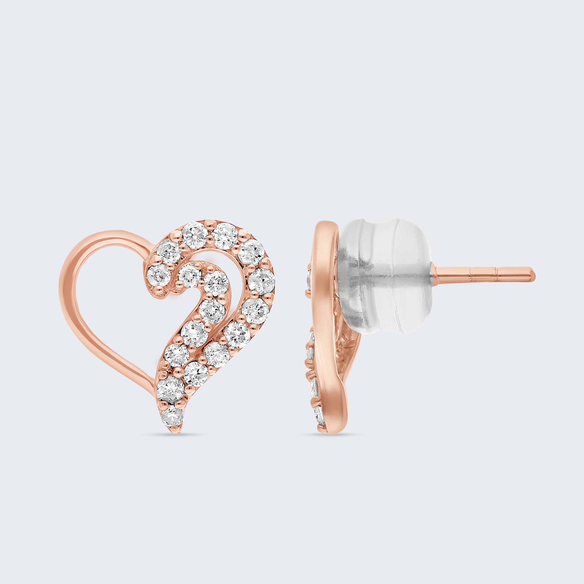スイートハート ダイヤモンド イヤリング – 18Kゴールド、0.26カラット