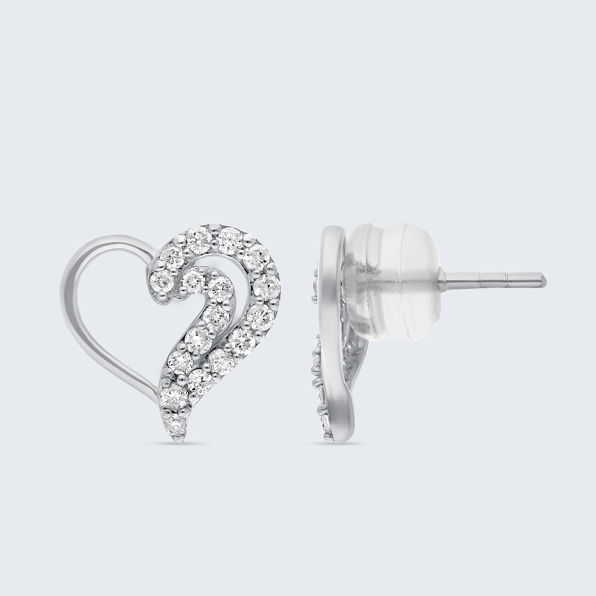 スイートハート ダイヤモンド イヤリング – 18Kゴールド、0.26カラット