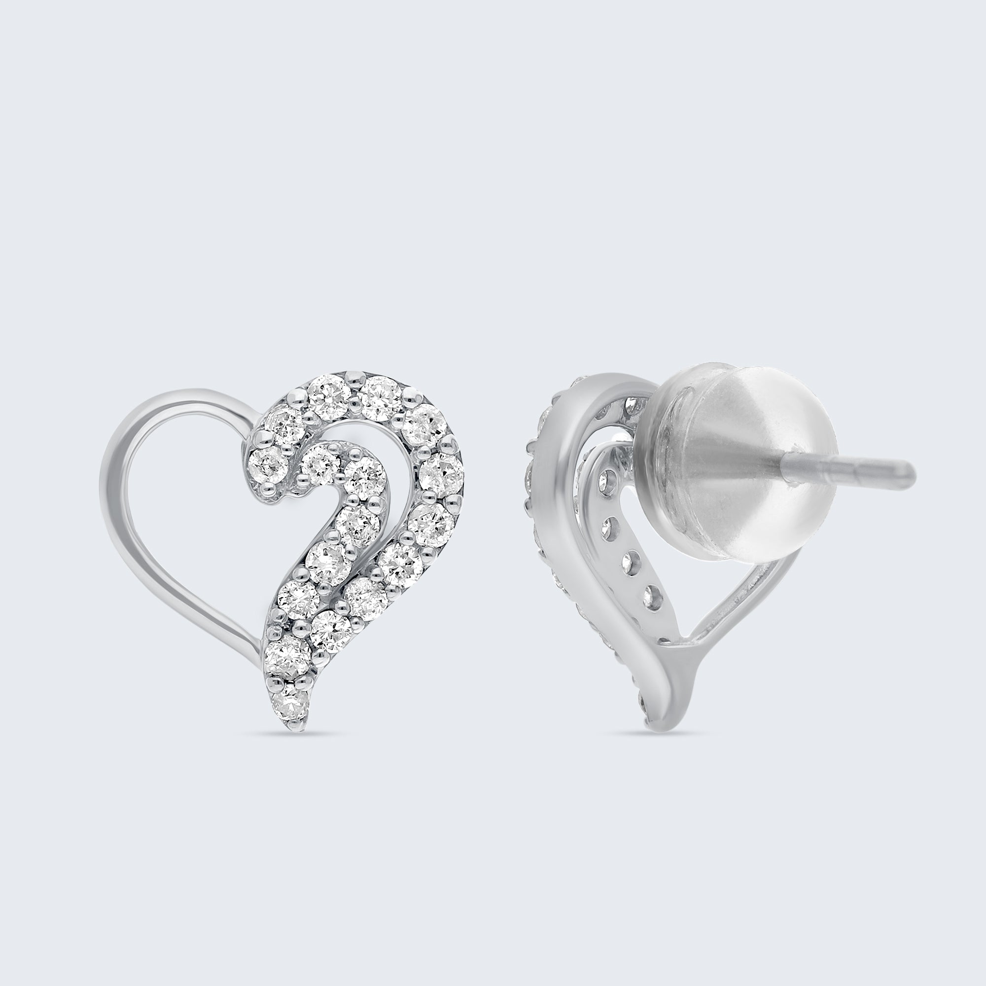 スイートハート ダイヤモンド イヤリング – 18Kゴールド、0.26カラット