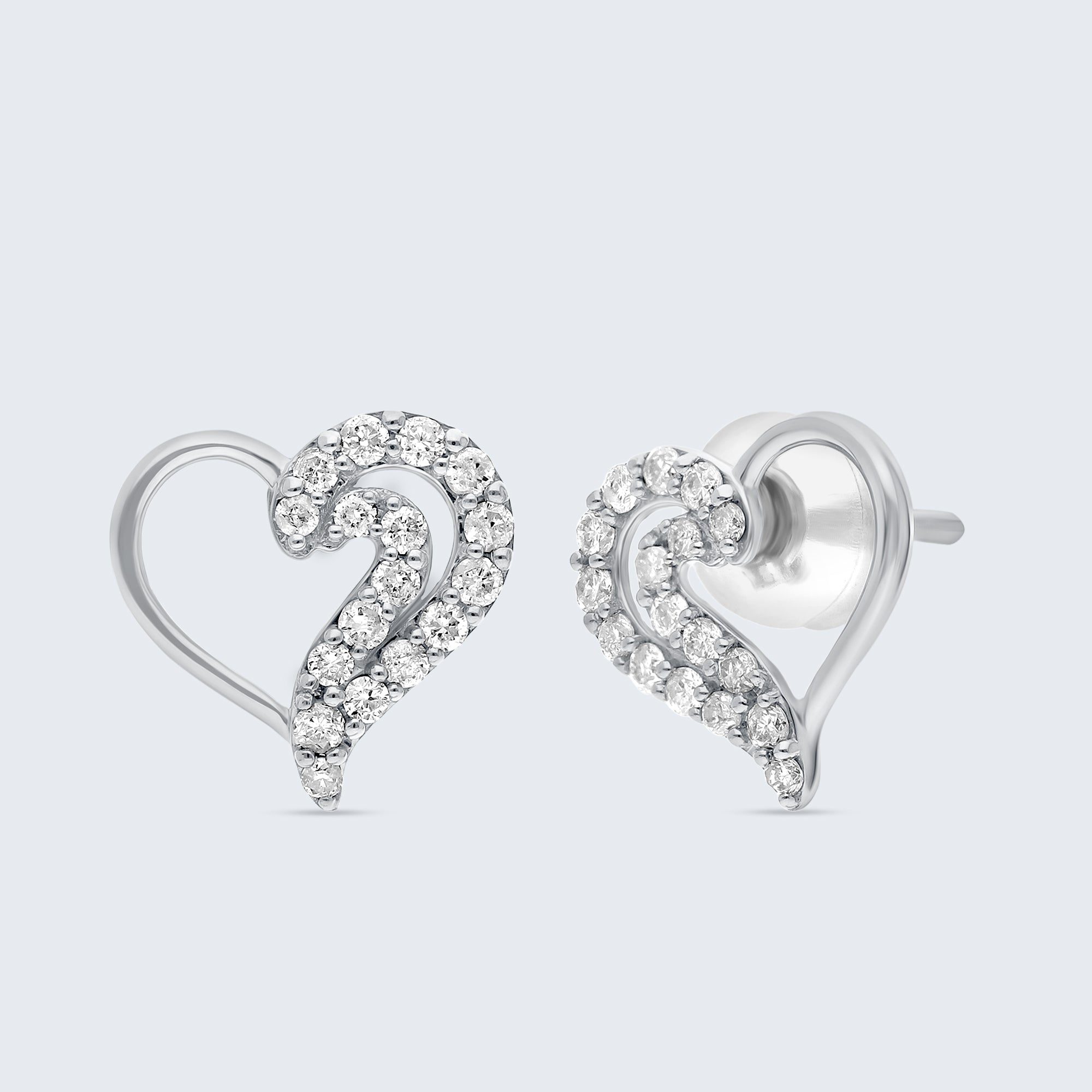 スイートハート ダイヤモンド イヤリング – 18Kゴールド、0.26カラット