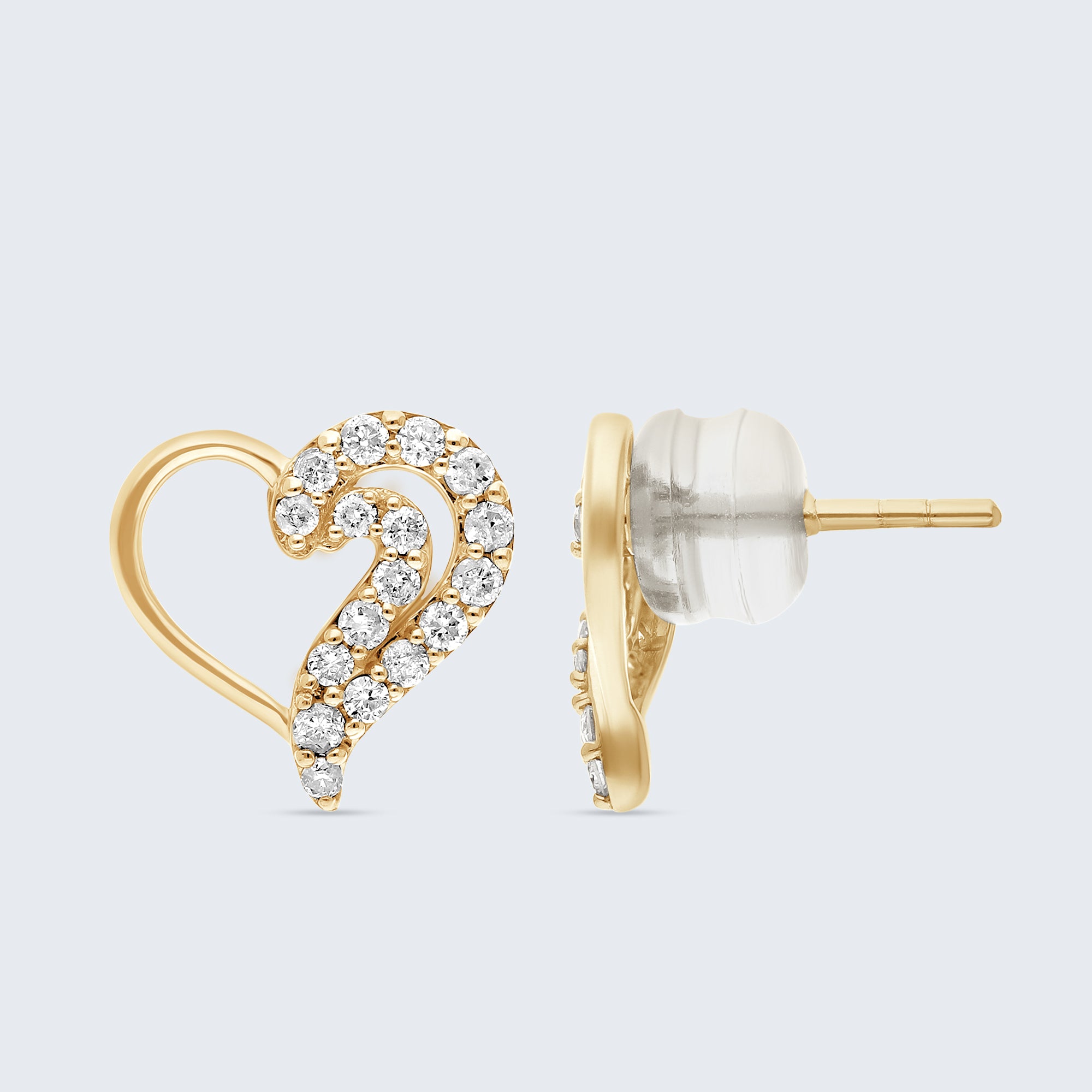 スイートハート ダイヤモンド イヤリング – 18Kゴールド、0.26カラット