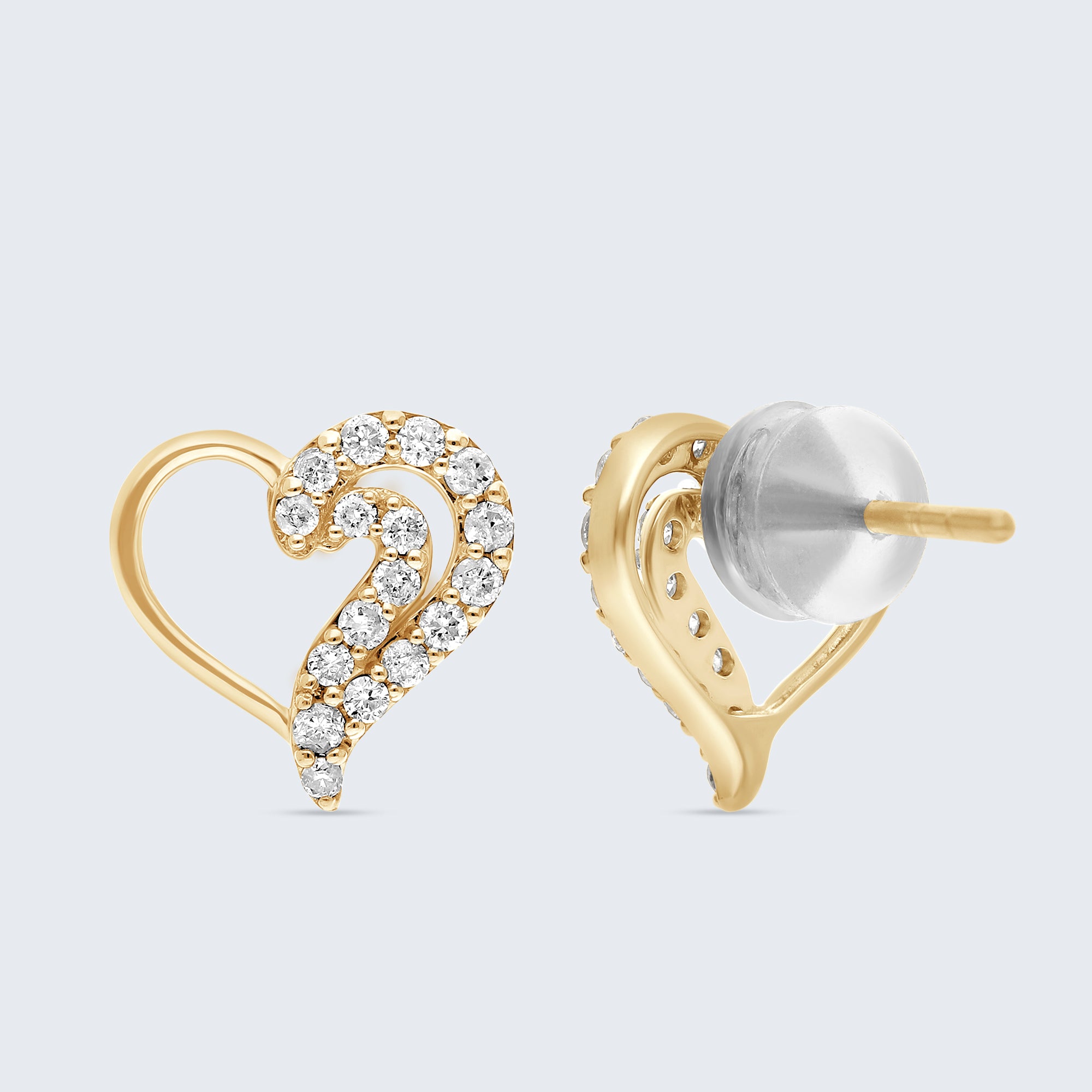 スイートハート ダイヤモンド イヤリング – 18Kゴールド、0.26カラット