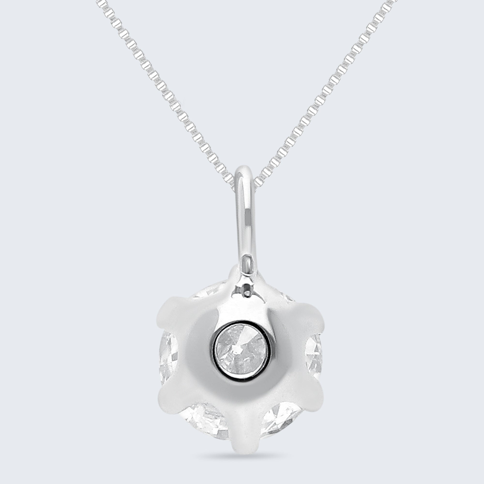 ソリティア・ダイヤモンド・ペンダント – K18ゴールド、0.25ct（チェーンはオプション）