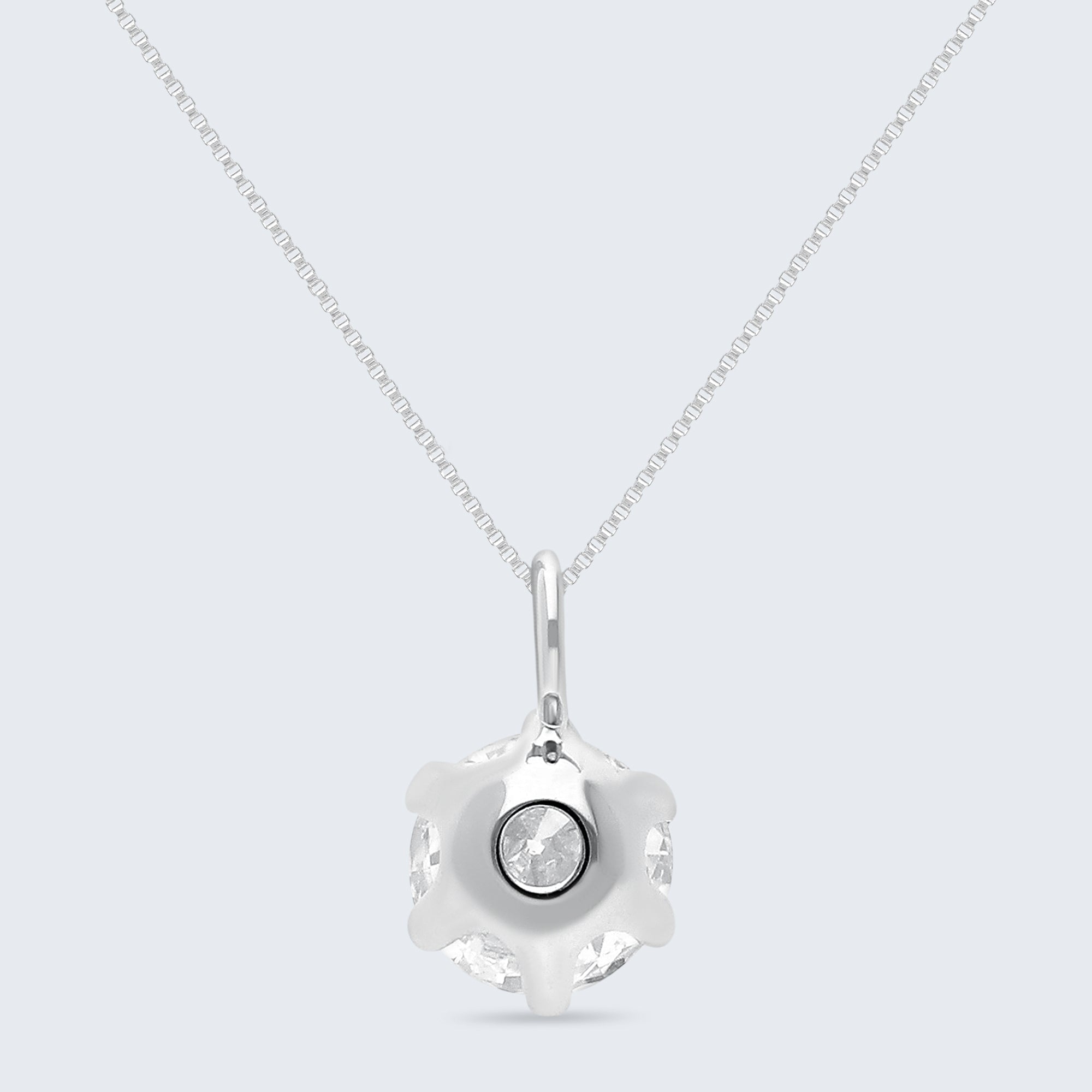 ソリティア・ダイヤモンド・ペンダント – K18ゴールド、0.25ct（チェーンはオプション）