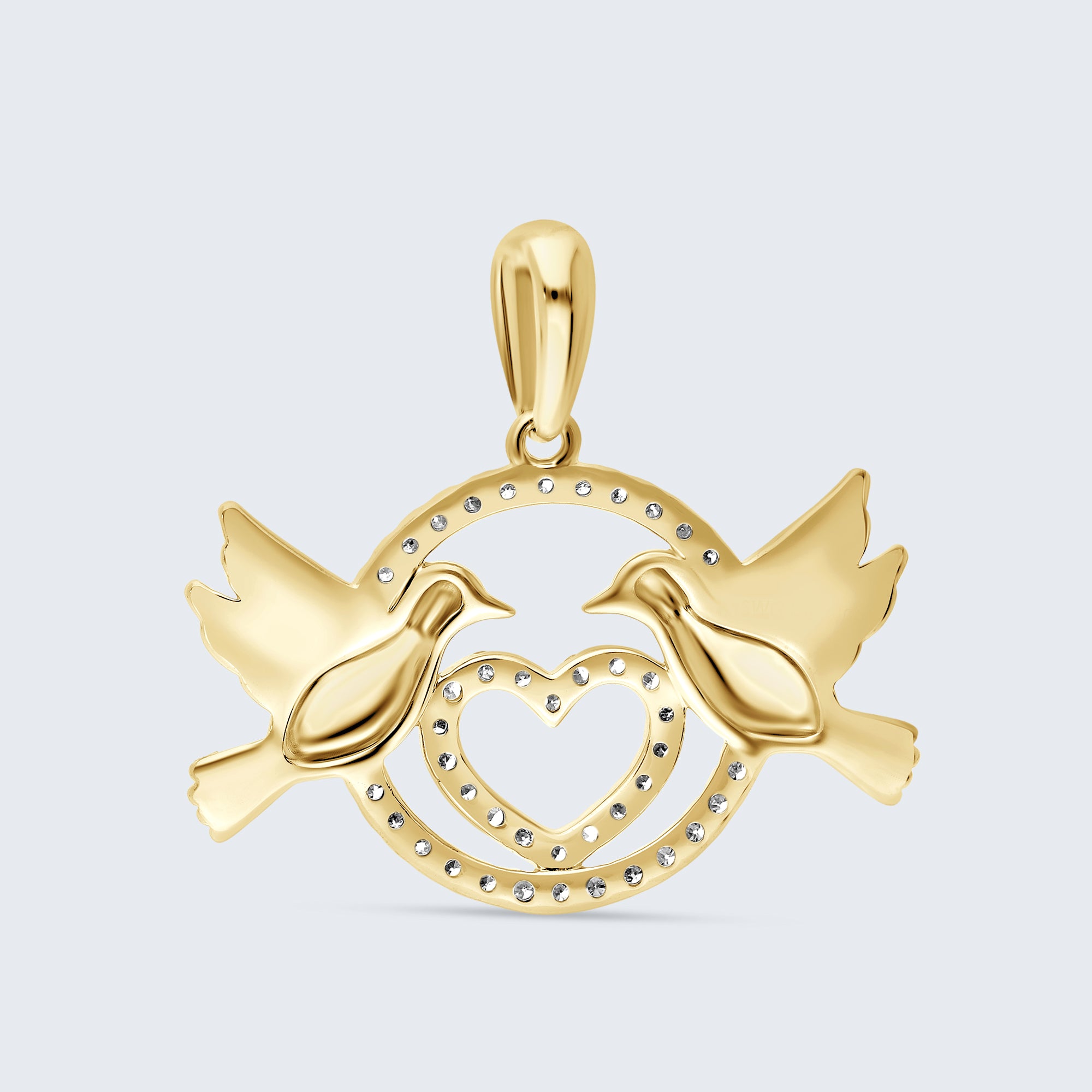 トゥー・ダブズ ダイヤモンドペンダント – 18Kゴールド、0.20カラット