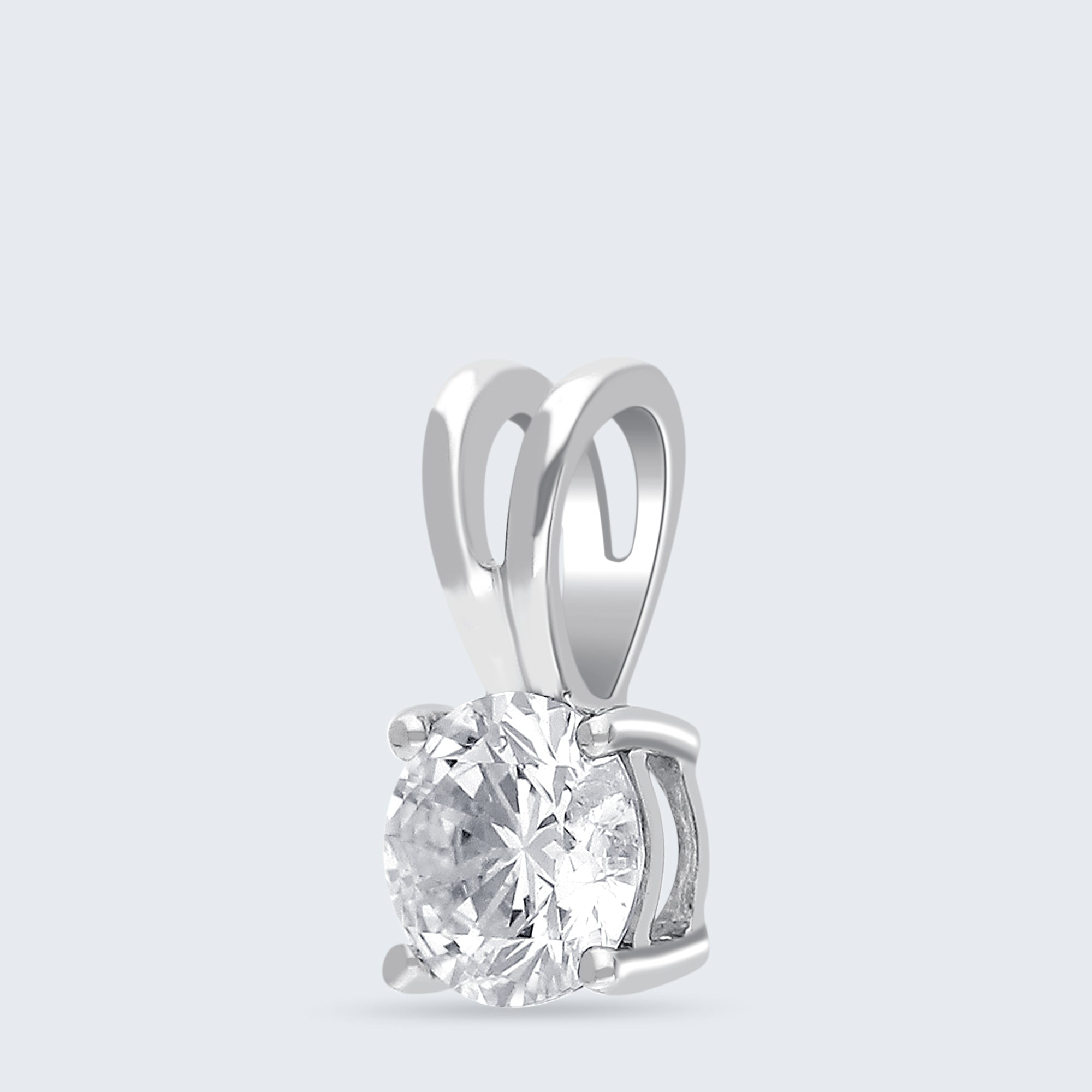 ソリティア・ダイヤモンド・ペンダントトップ – K18ゴールド、0.25ct（チェーンはオプション）