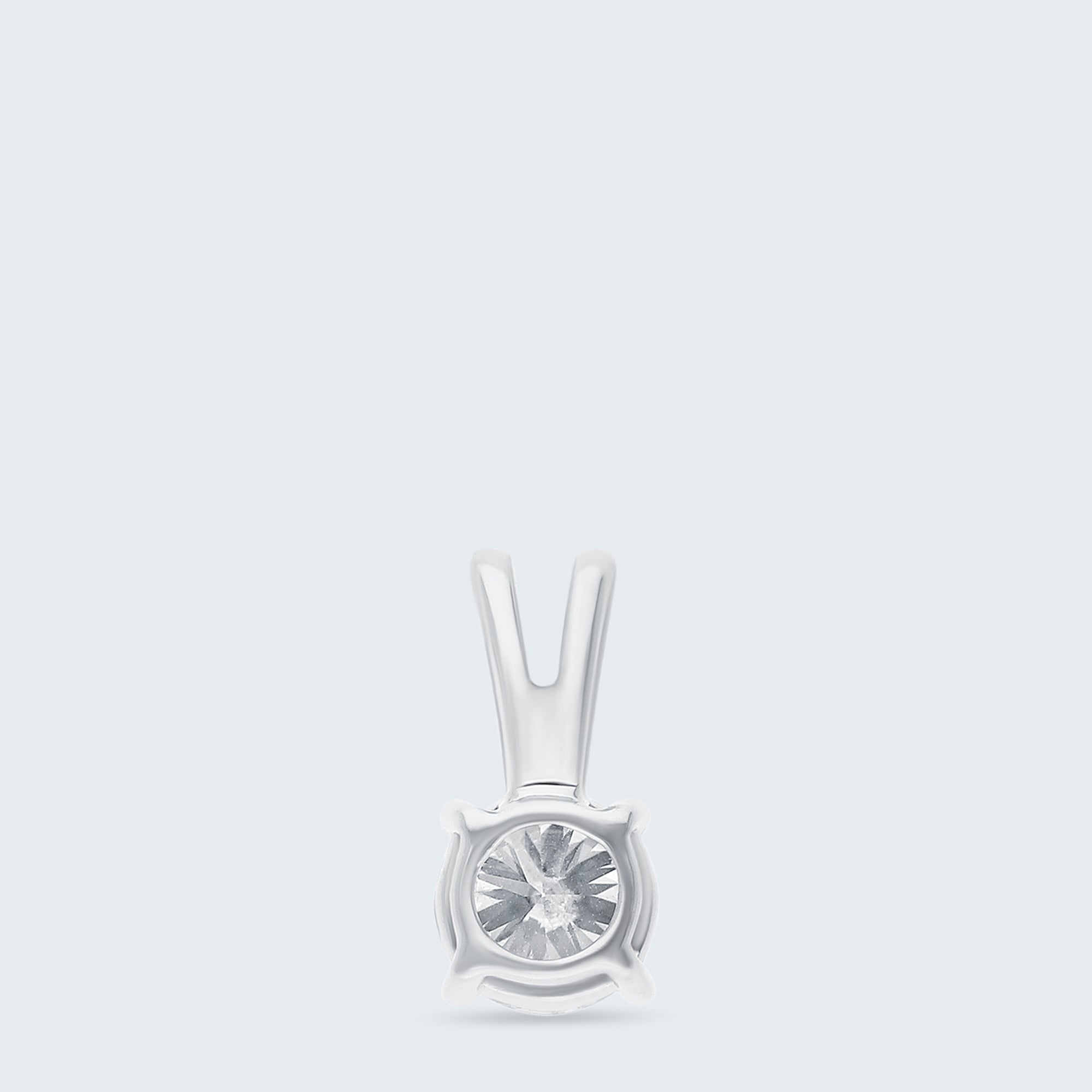 ソリティア・ダイヤモンド・ペンダントトップ – K18ゴールド、0.25ct（チェーンはオプション）