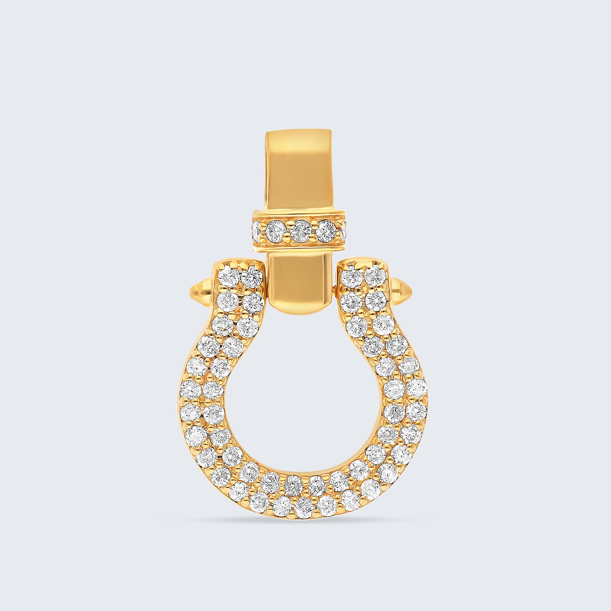 ダイヤモンド ホースシューペンダント – 18Kイエローゴールド、0.30カラット