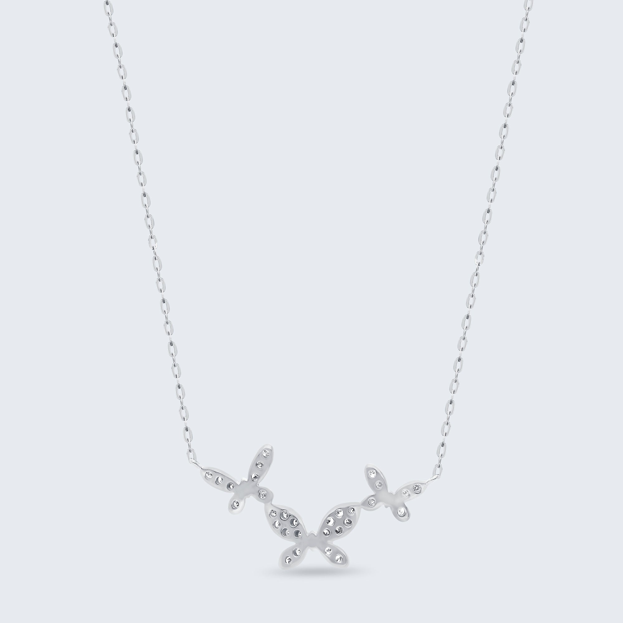 バタフライ・ダイヤモンド・ペンダント（K18ゴールド、0.35ct）